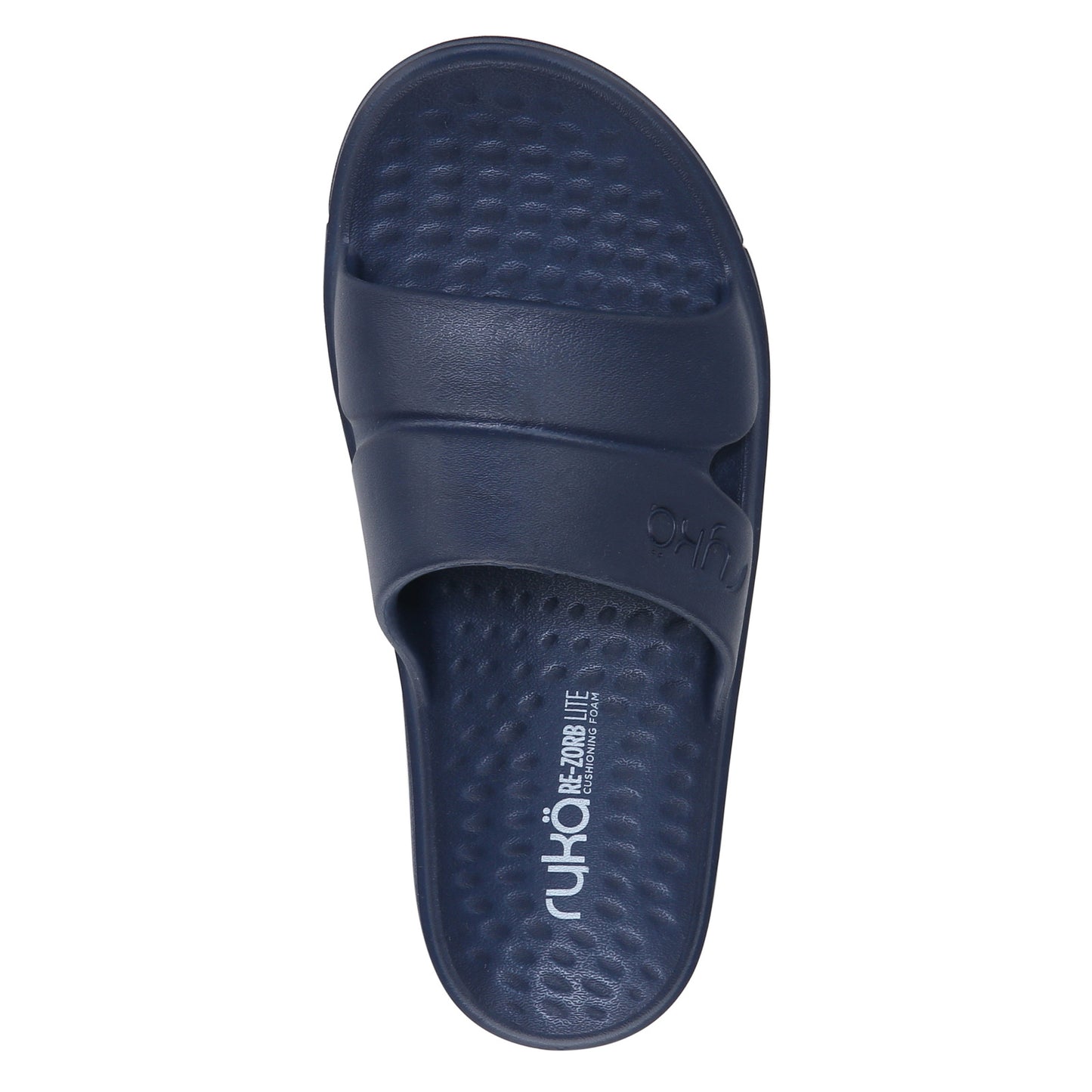 Peltz Shoes Women's Ryka Restore Slide Recovery Sandal BLUE I0464M1402