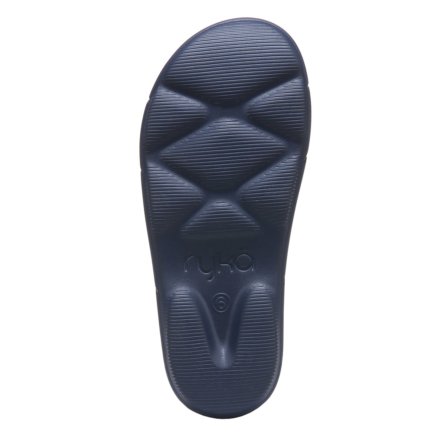 Peltz Shoes Women's Ryka Restore Slide Recovery Sandal BLUE I0464M1402