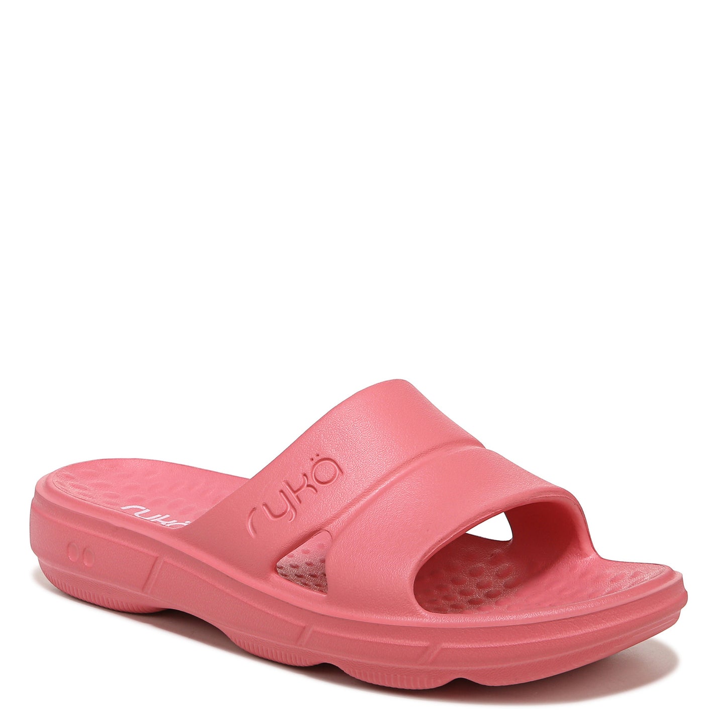 Peltz Shoes Women's Ryka Restore Slide Recovery Sandal PINK I0464M1652