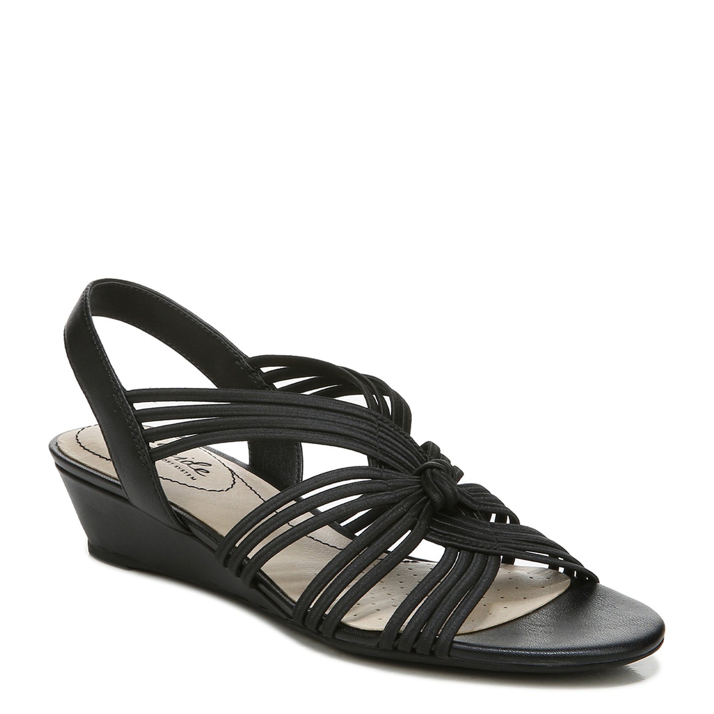 Peltz Shoes Women's LifeStride Yvette Sandal Black I0604S1001