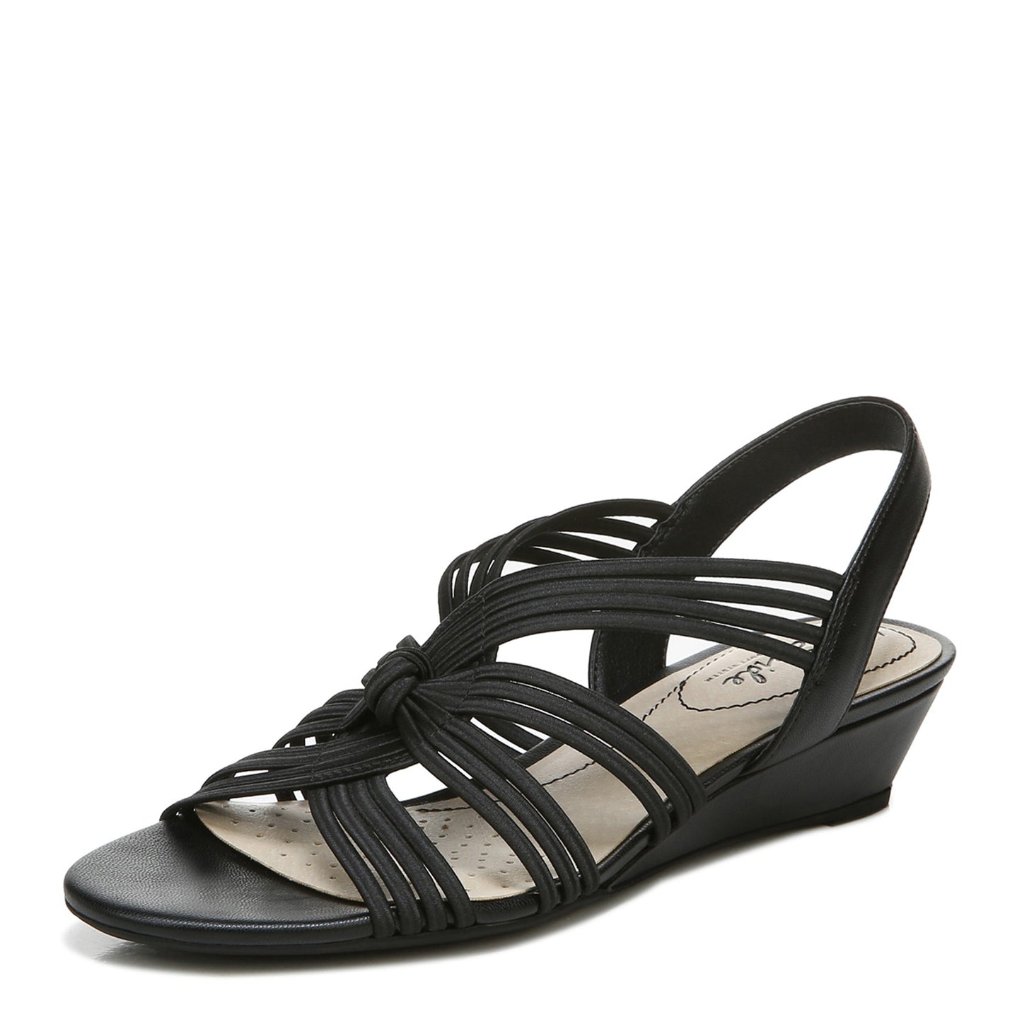 Peltz Shoes Women's LifeStride Yvette Sandal Black I0604S1001