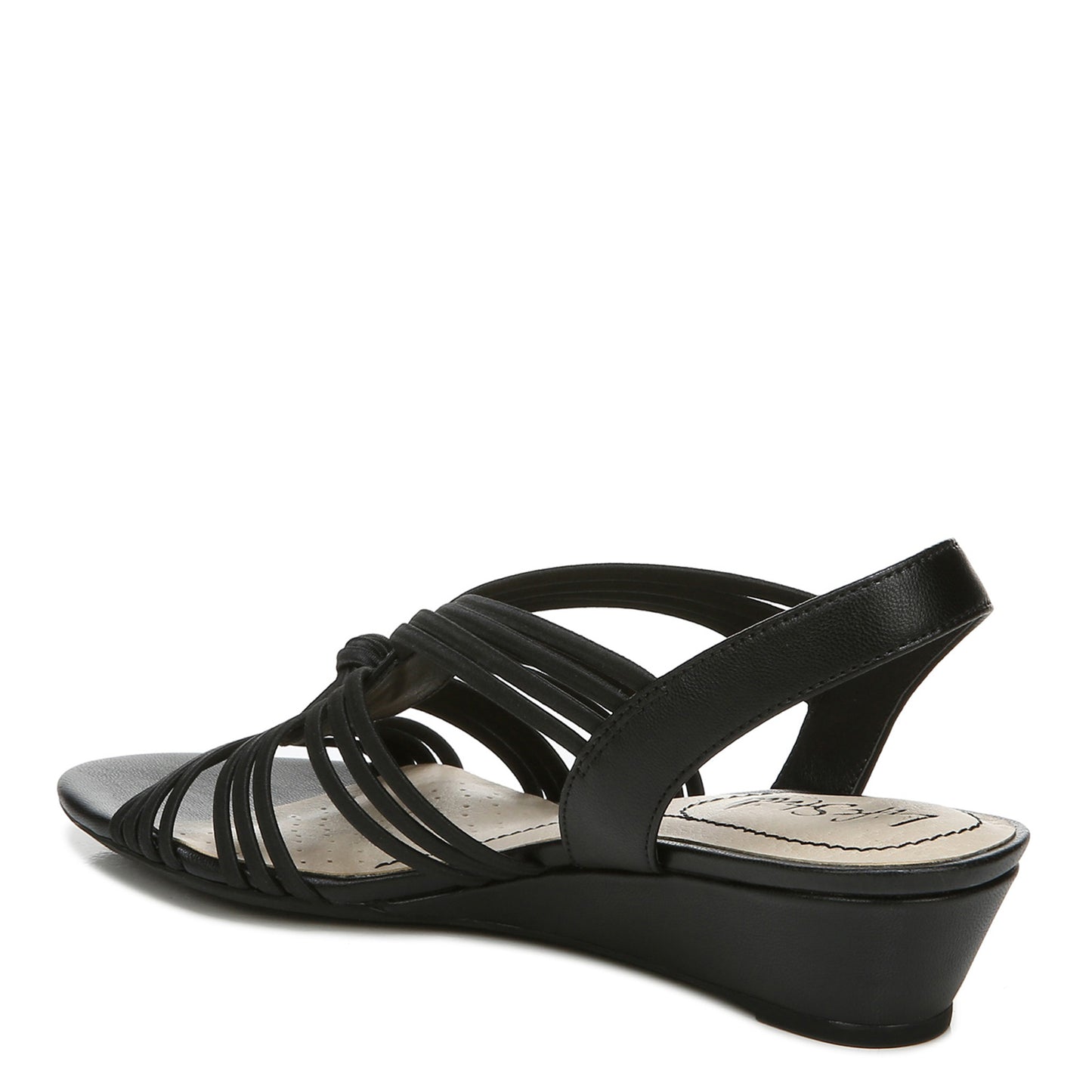 Peltz Shoes Women's LifeStride Yvette Sandal Black I0604S1001