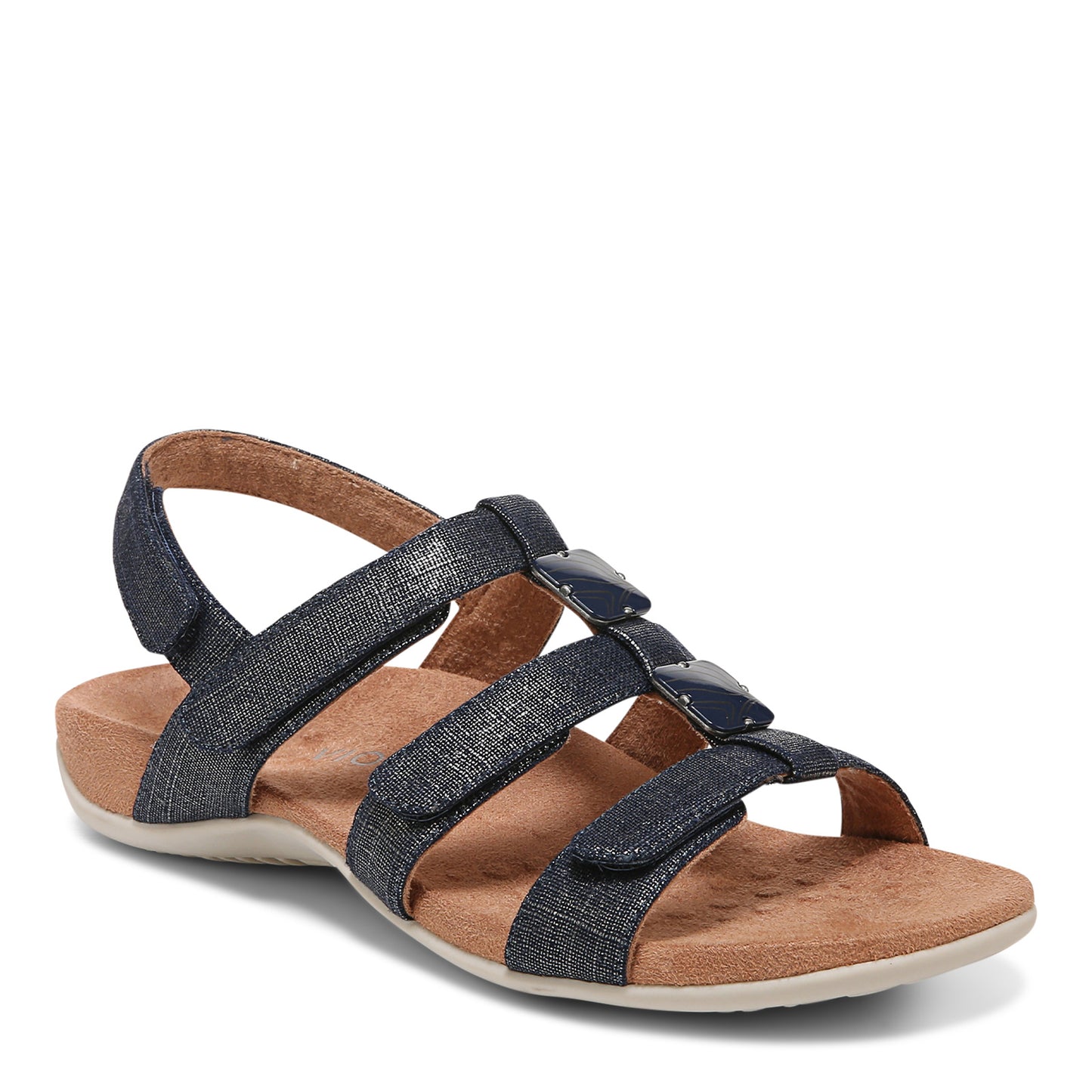 Peltz Shoes Women's Vionic Amber Sandal NAVY I0924F1400