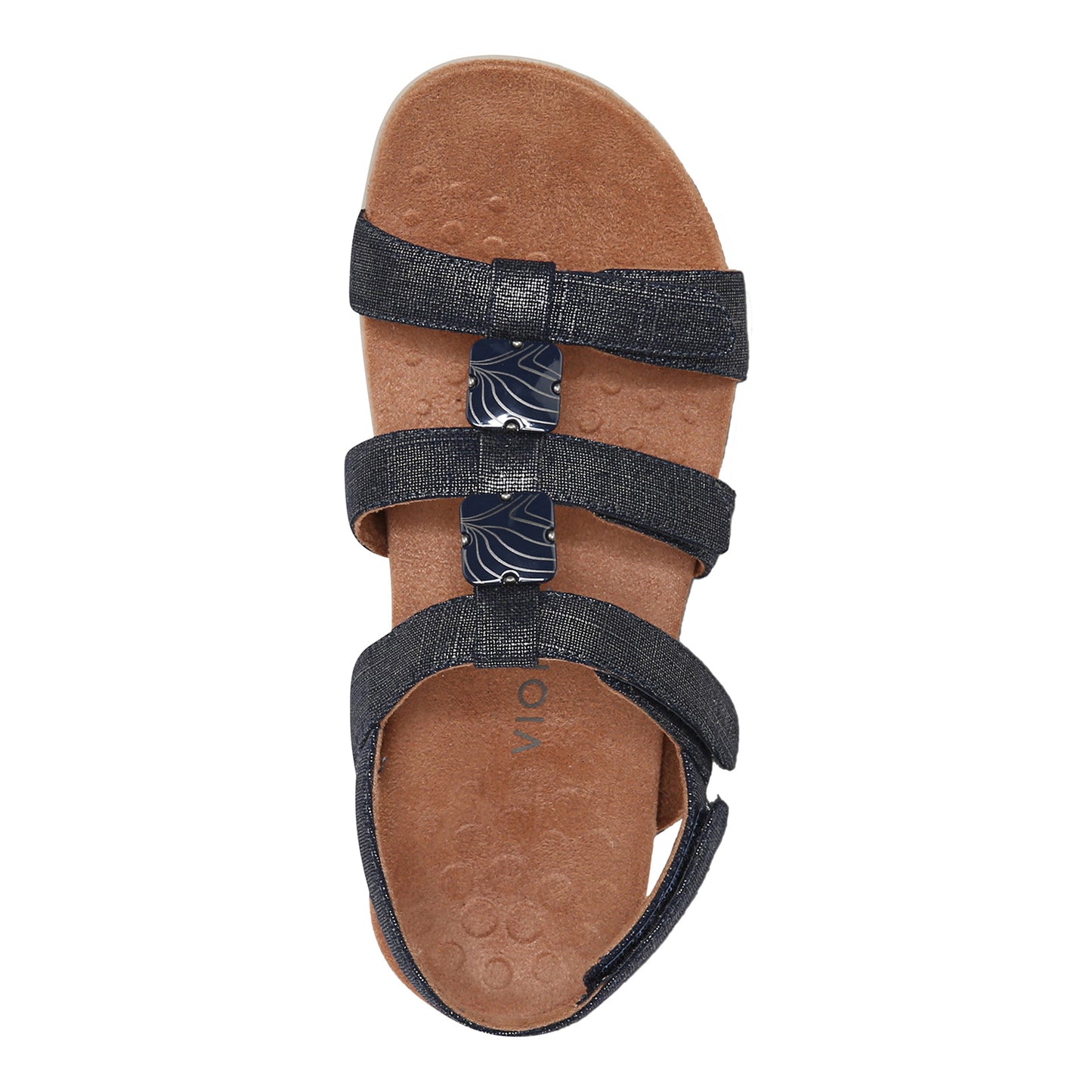 Peltz Shoes Women's Vionic Amber Sandal NAVY I0924F1400