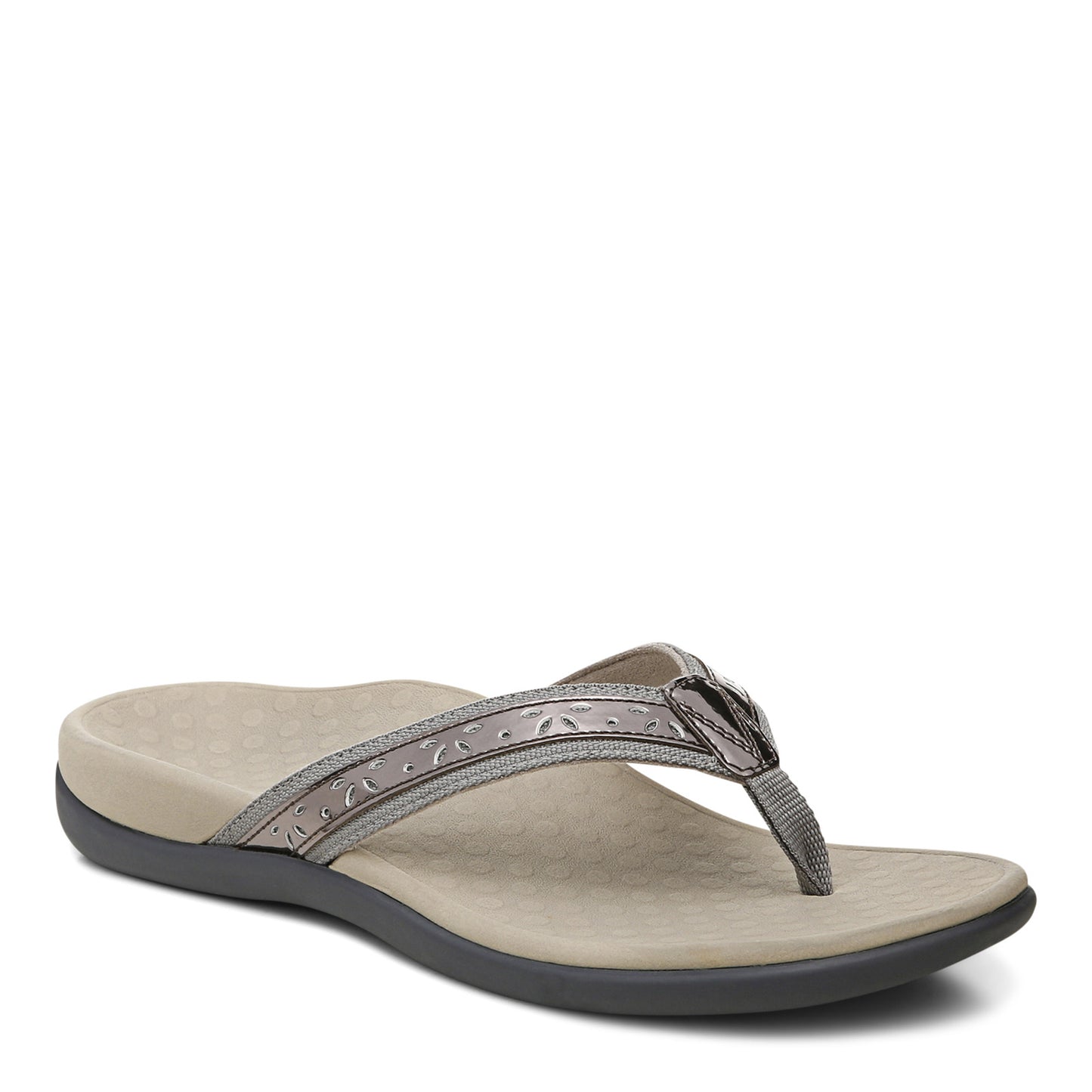 Peltz Shoes Women's Vionic Casandra Sandal PEWTER I0927S1020