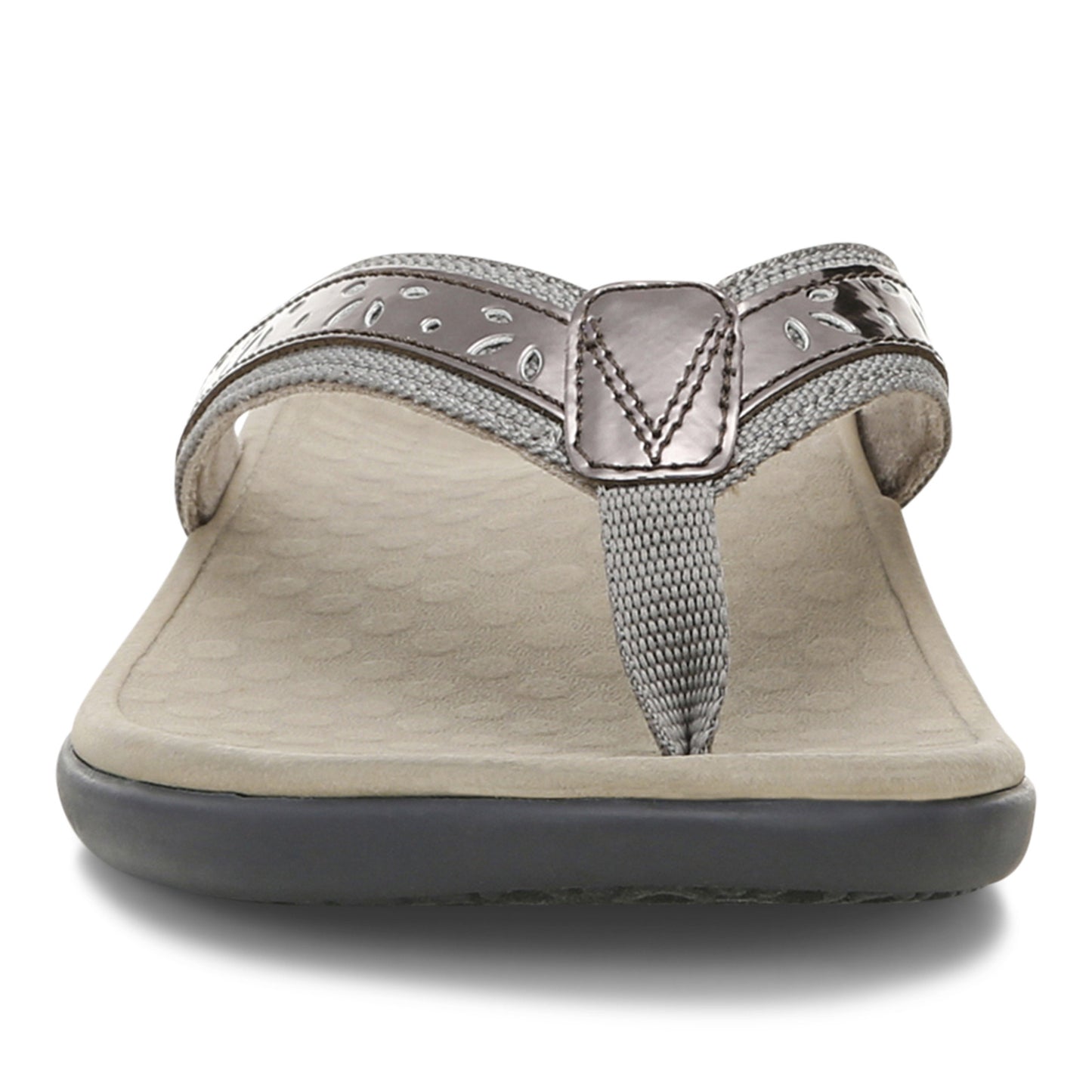 Peltz Shoes Women's Vionic Casandra Sandal PEWTER I0927S1020