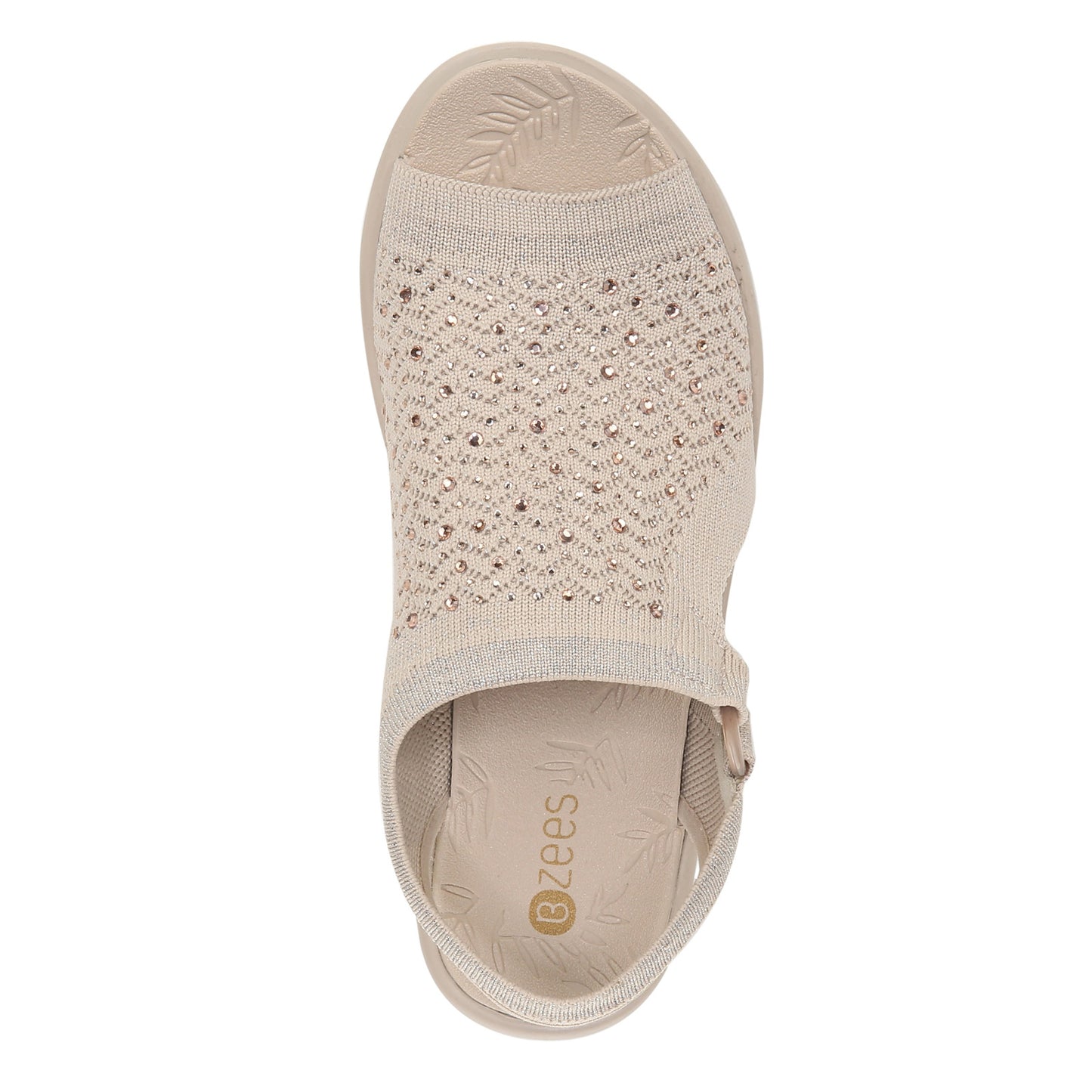 Peltz Shoes Women's BZees Star Bright Sandal CHAMPAGNE I1553F1250