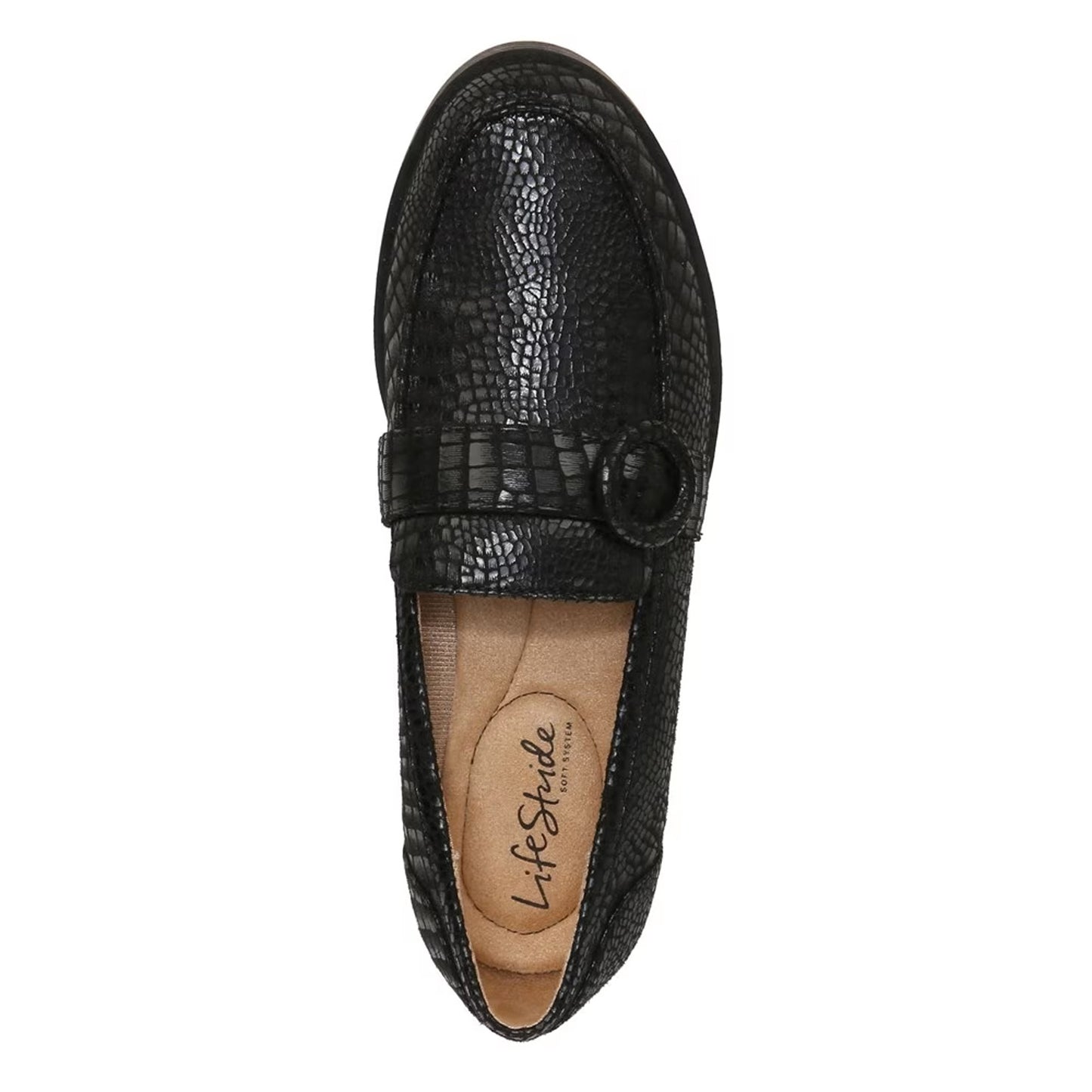 Peltz Shoes Women's LifeStride Lolly Loafer BLACK I1931F3002