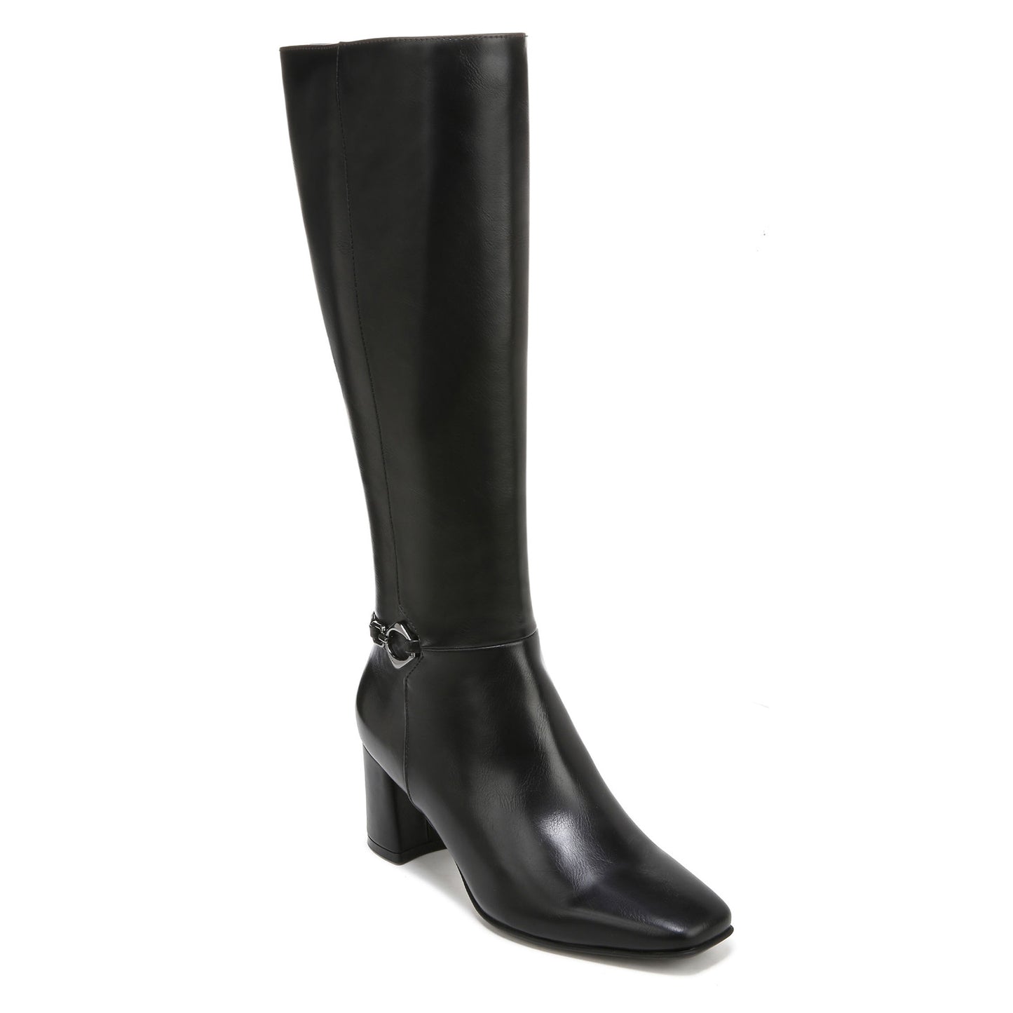 Peltz Shoes Women's Naturalizer Waylon Boot - Wide Calf BLACK I2208S3002