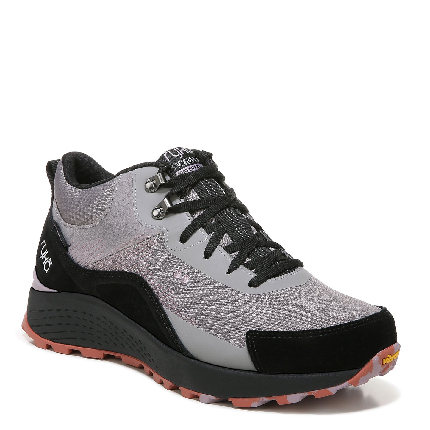 Peltz Shoes Women's Ryka Kenai Mid Hiking Shoe GREY I2217L1020
