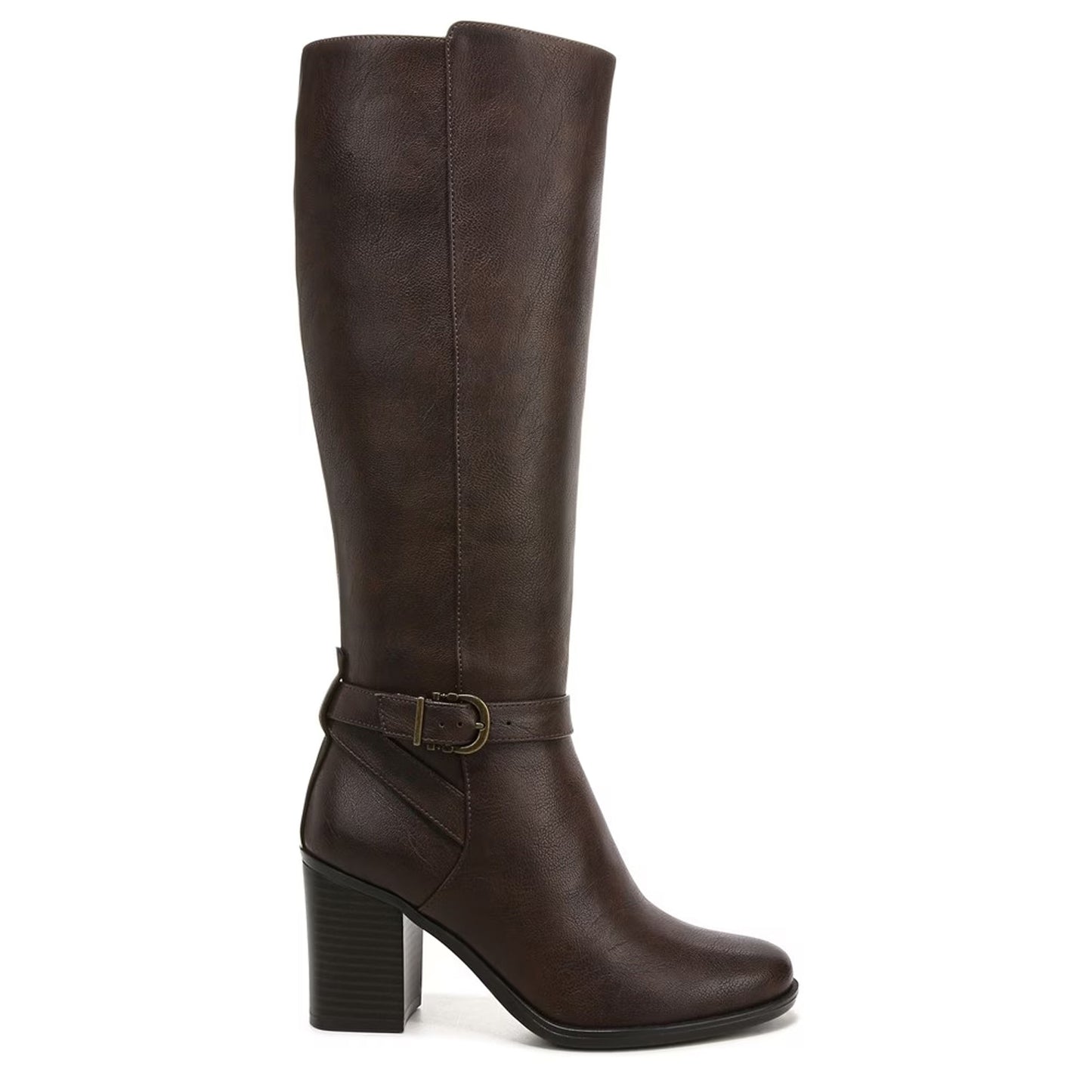 Peltz Shoes Women's Naturalizer Joslynn Boot DARK BROWN I2218S4202