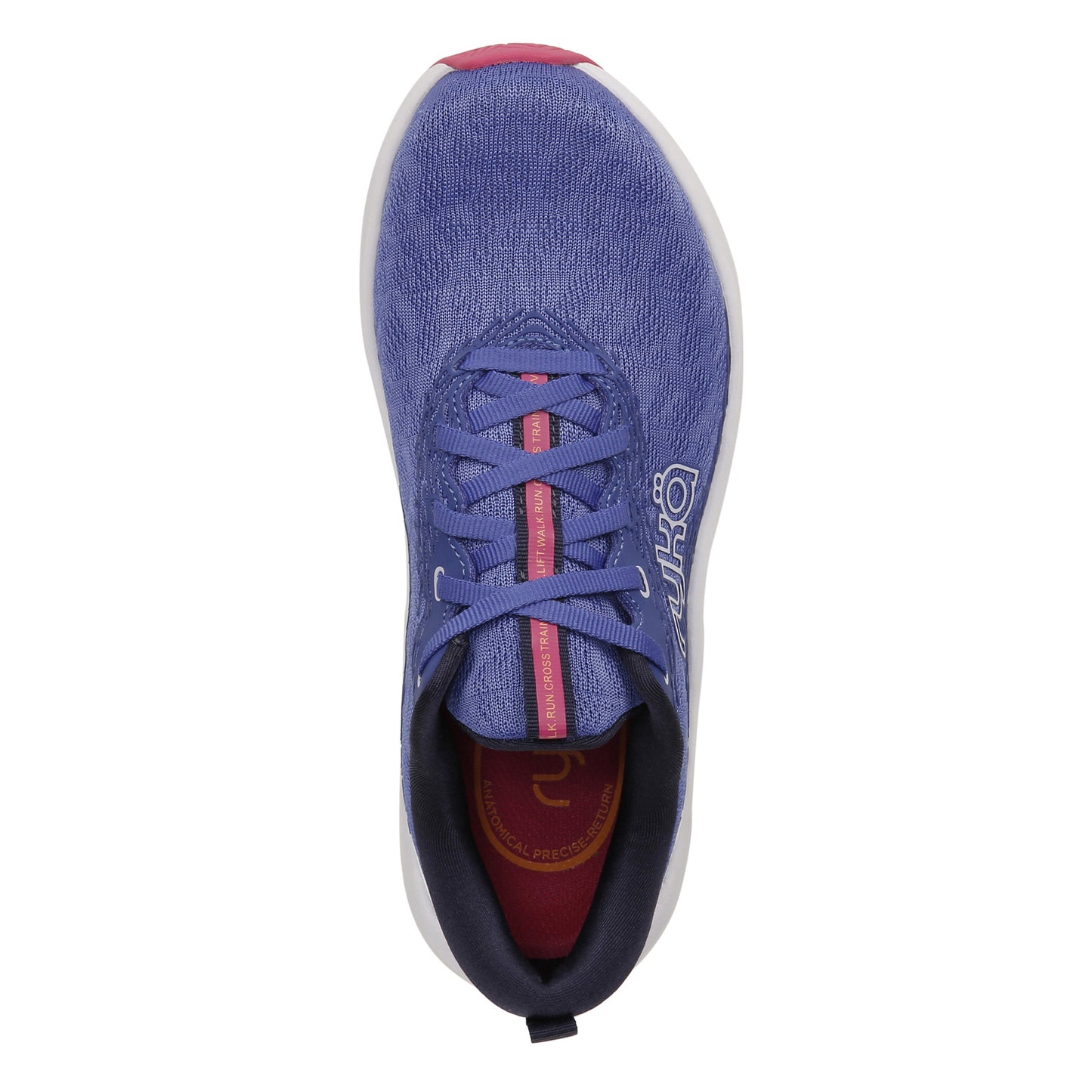 Peltz Shoes Women's Ryka Never Quit Training Shoe Blue/Pink I2222M2401