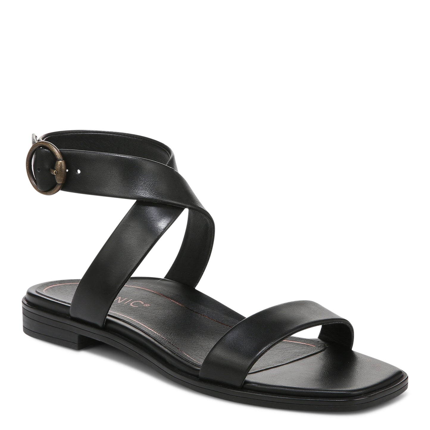 Peltz Shoes Women's Vionic Anaya Sandal BLACK I2536L1001