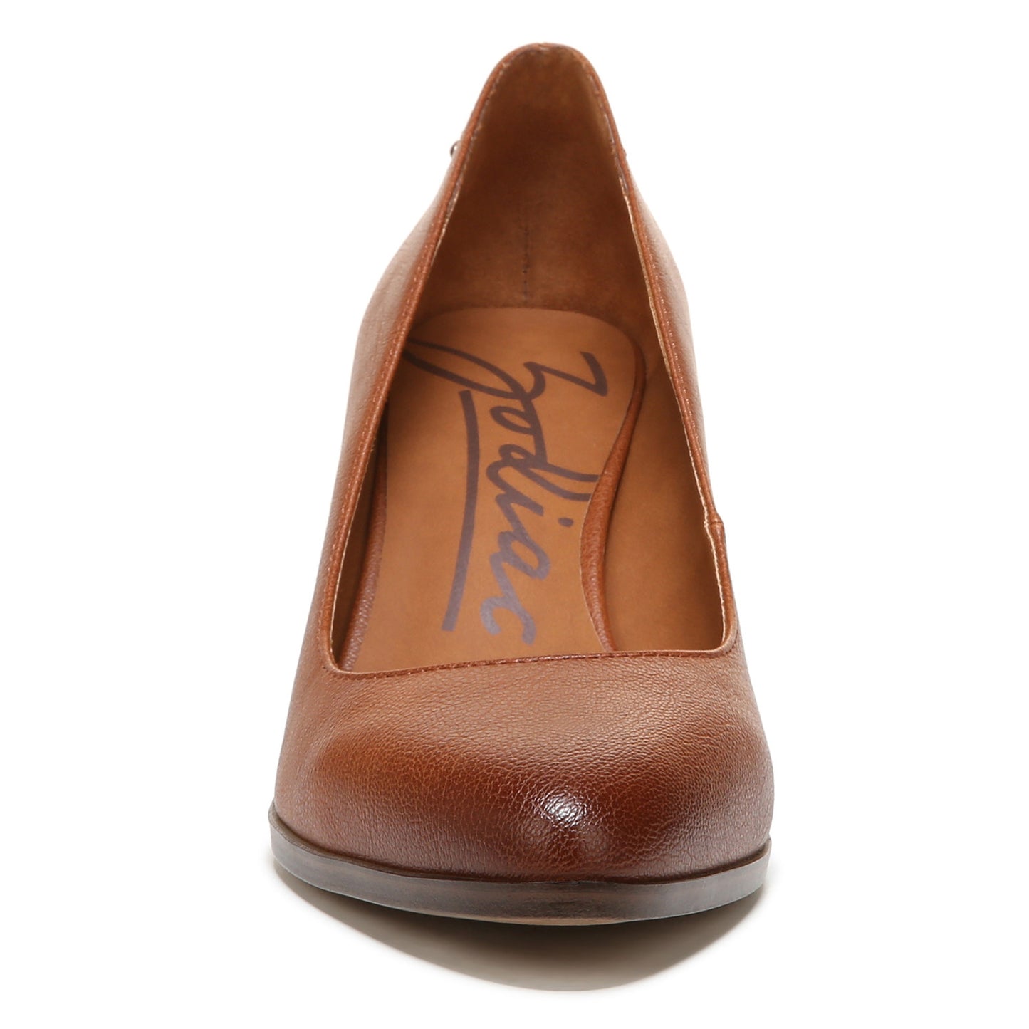Peltz Shoes Women's Zodiac Gloria Pump COGNAC FAUX LEATHER I3408S2203