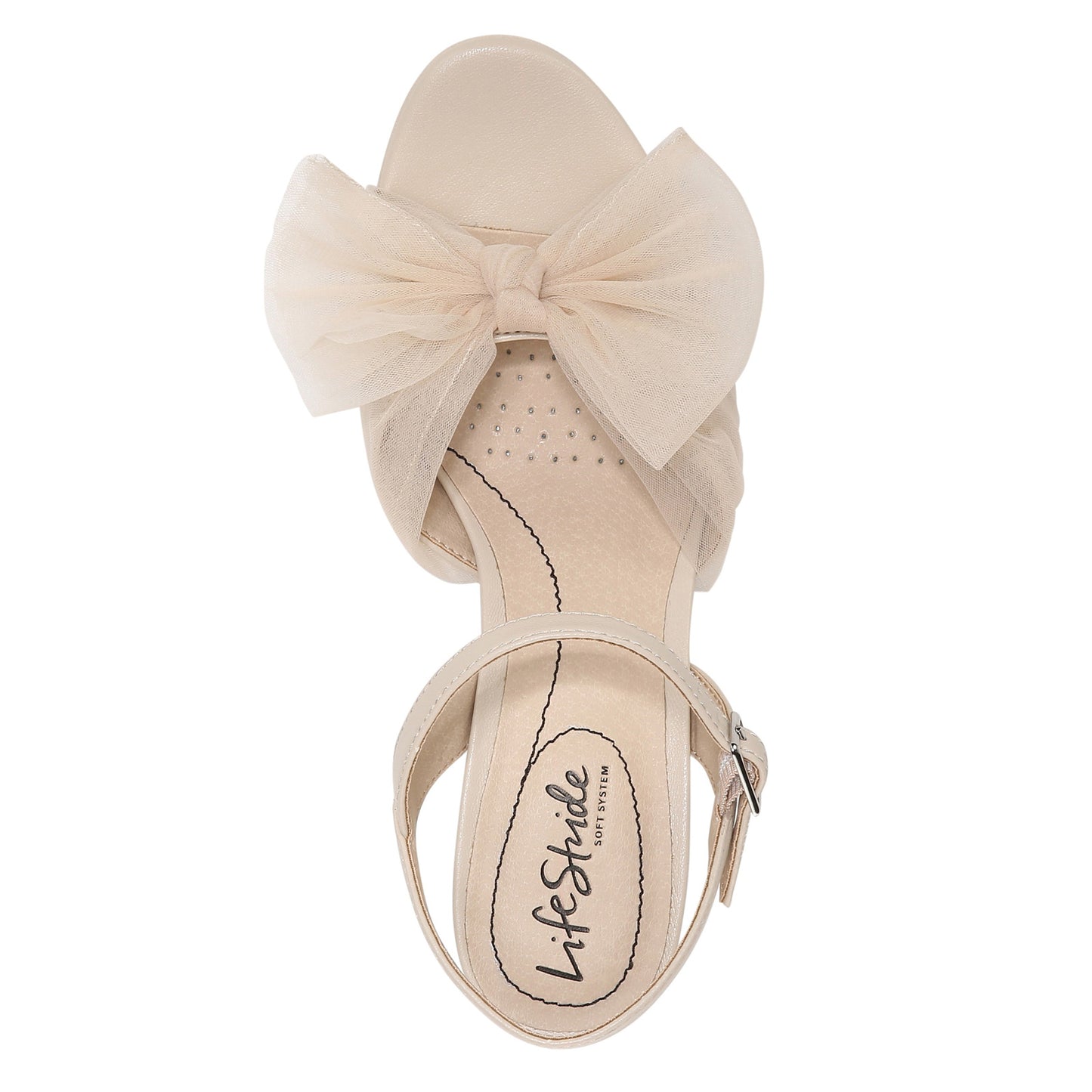 Peltz Shoes Women's LifeStride Last Dance Sandal BEIGE I4307F1250