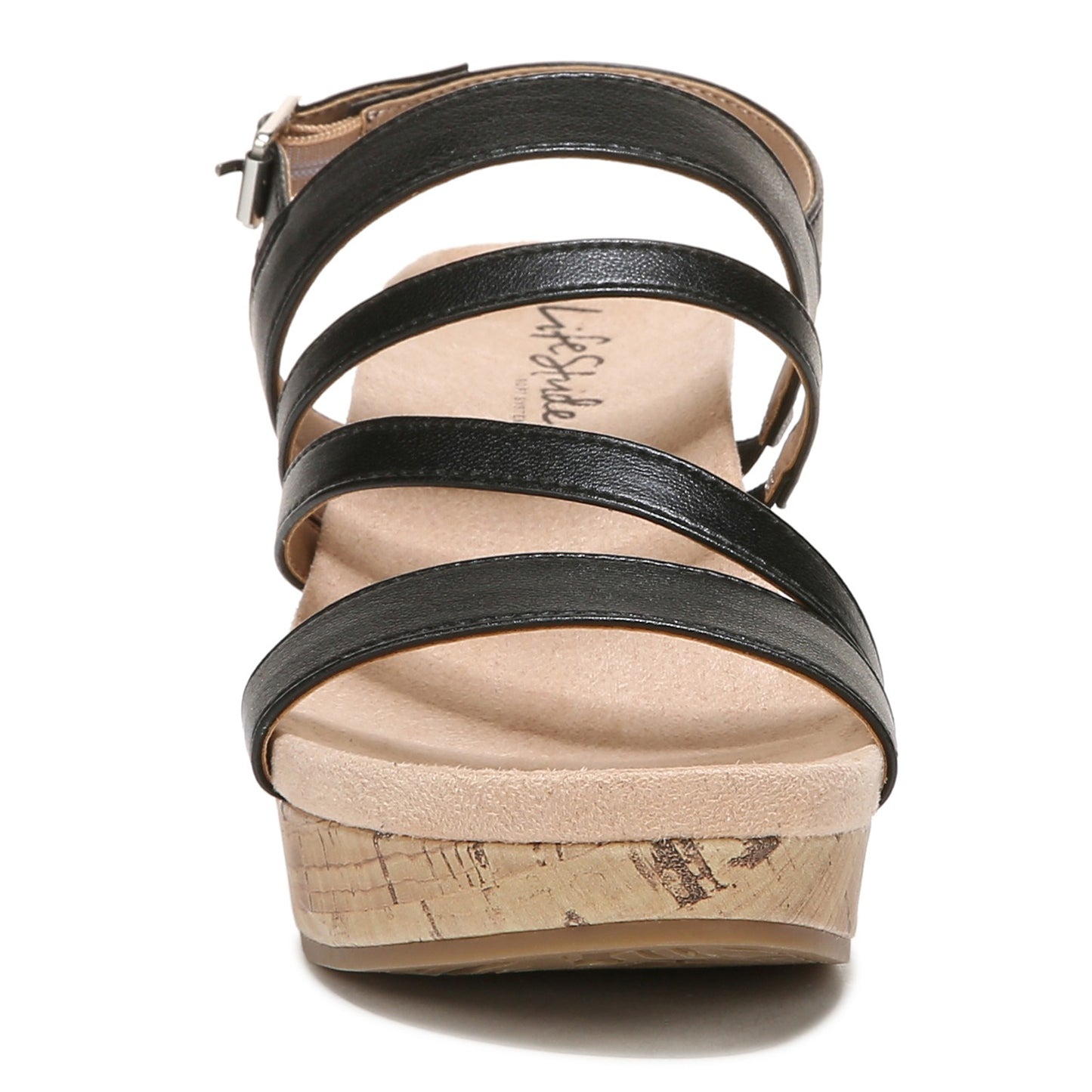 Peltz Shoes Women's LifeStride Discover Sandal BLACK I4336F1001