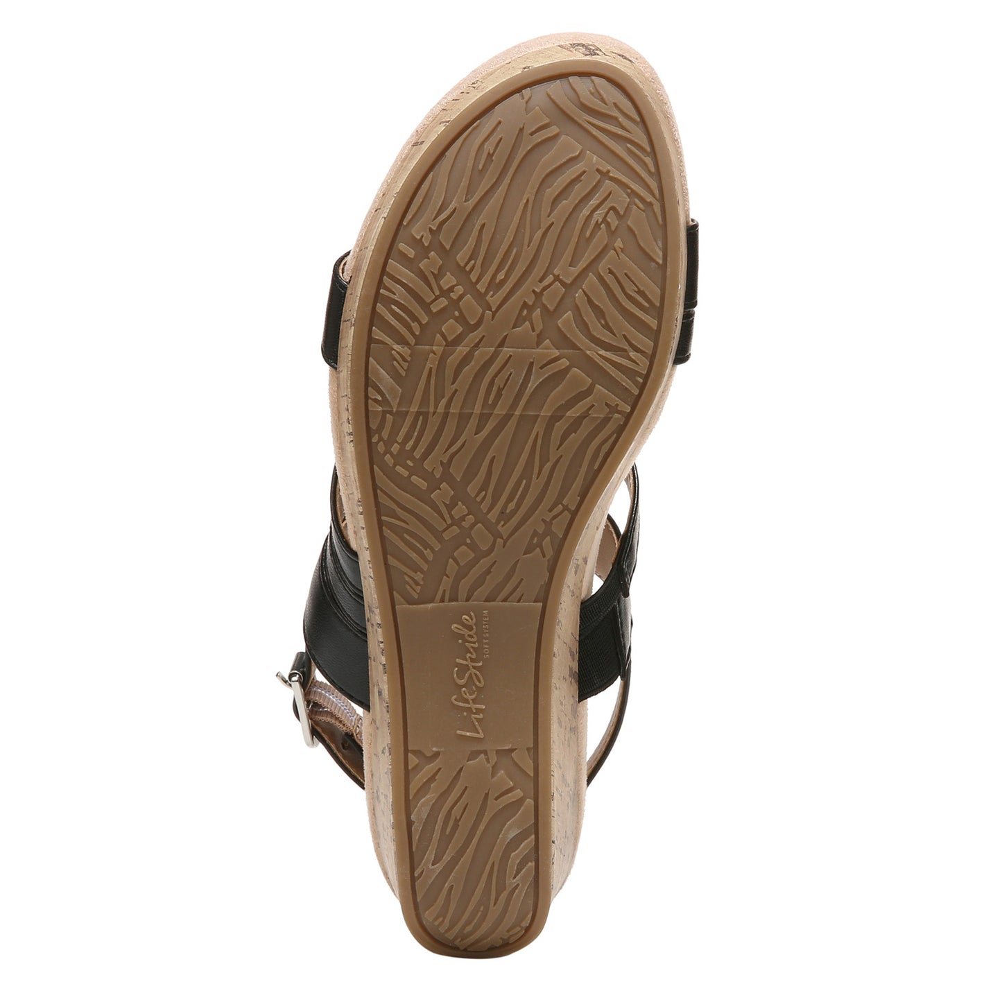 Peltz Shoes Women's LifeStride Discover Sandal BLACK I4336F1001