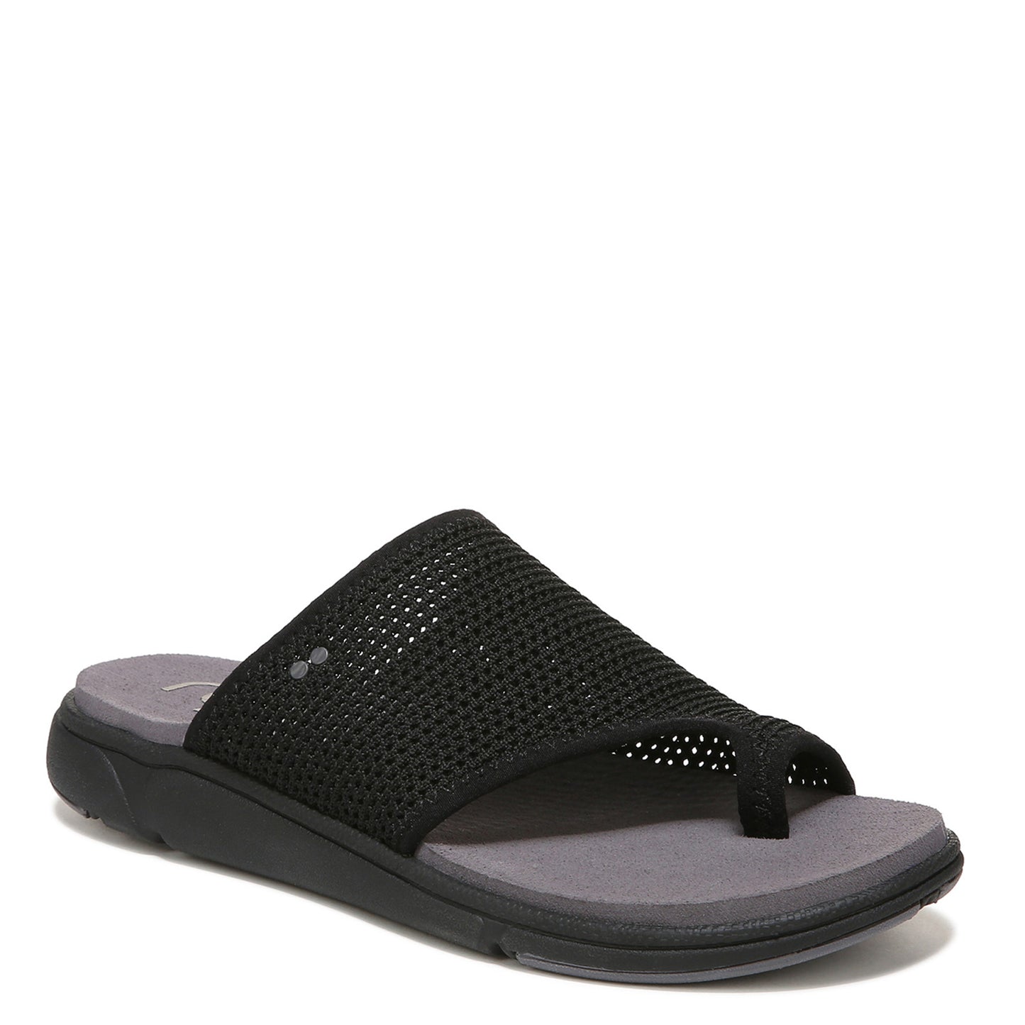 Peltz Shoes Women's Ryka Margo Slide Sandal BLACK Perf I4499S1001