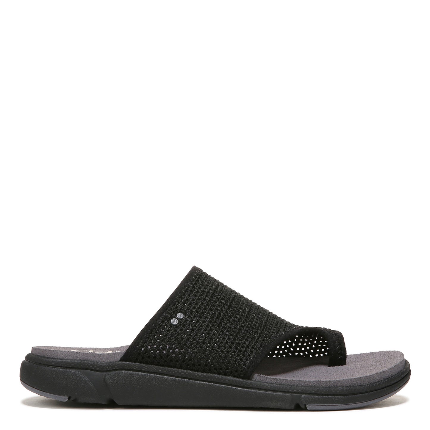 Peltz Shoes Women's Ryka Margo Slide Sandal BLACK Perf I4499S1001