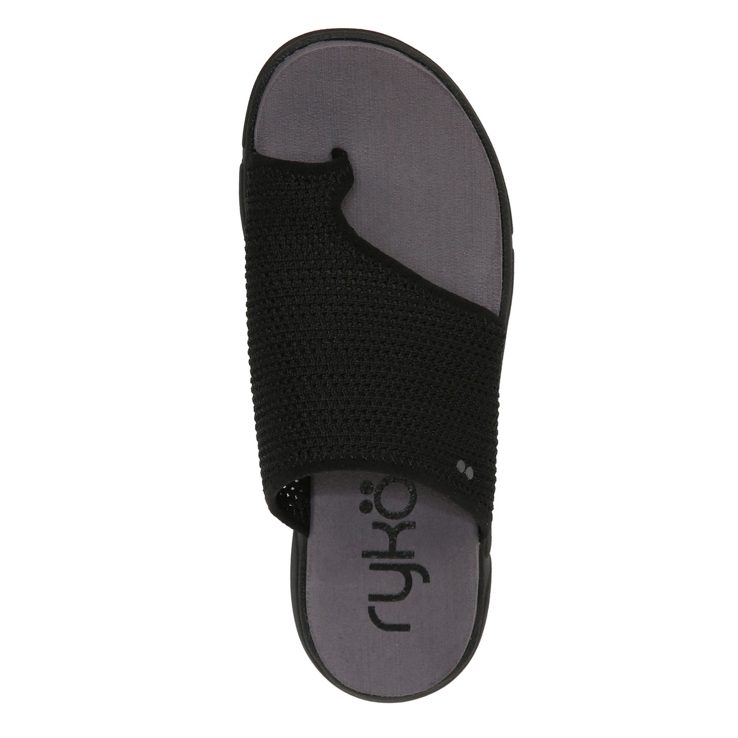Peltz Shoes Women's Ryka Margo Slide Sandal BLACK Perf I4499S1001