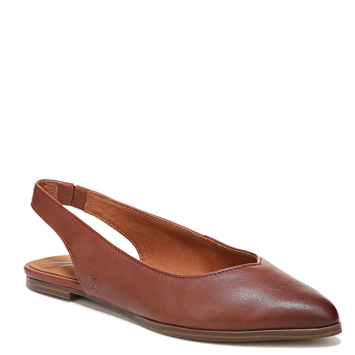 Peltz Shoes Women's Zodiac Helene Flat BROWN LEATHER I4657L1200