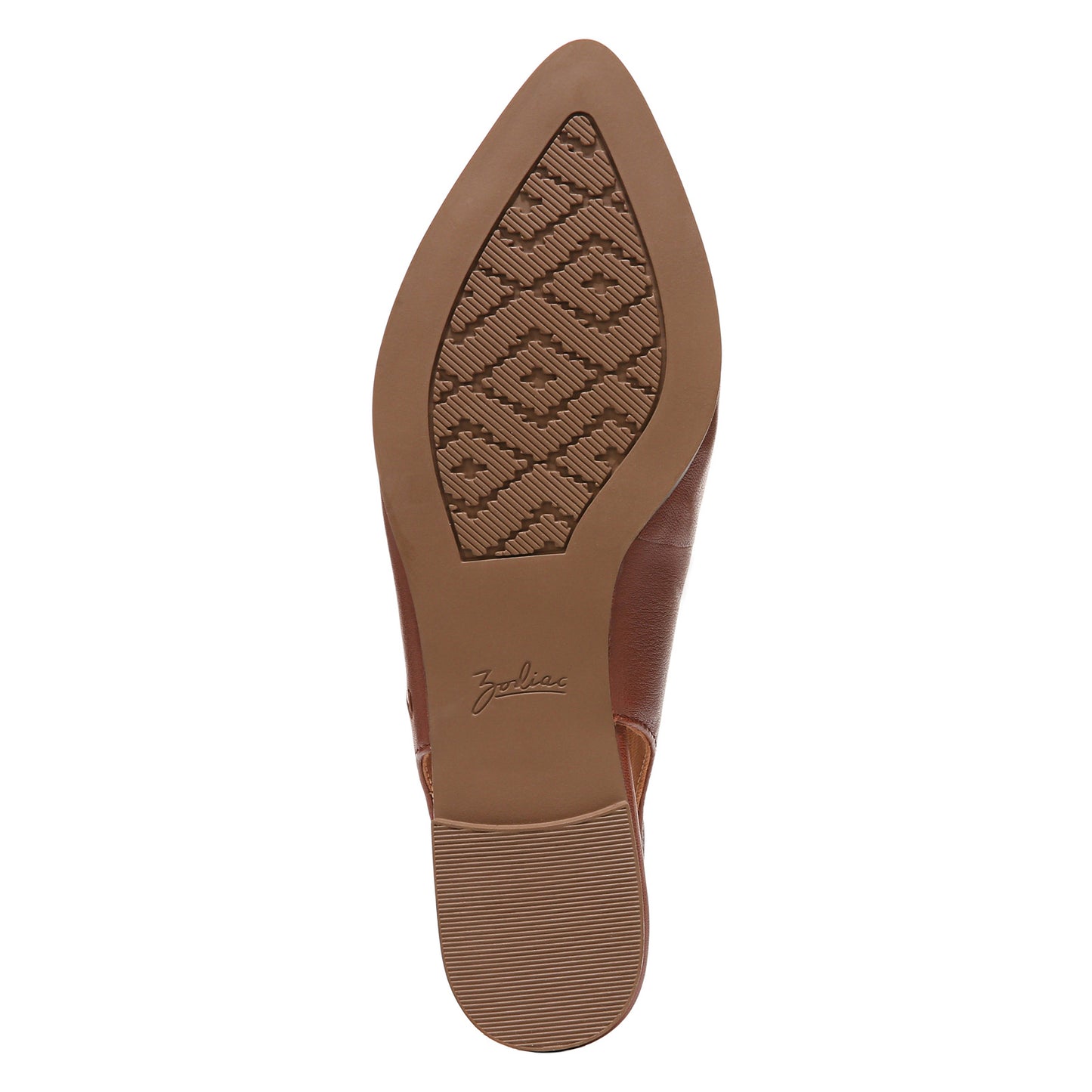 Peltz Shoes Women's Zodiac Helene Flat BROWN LEATHER I4657L1200