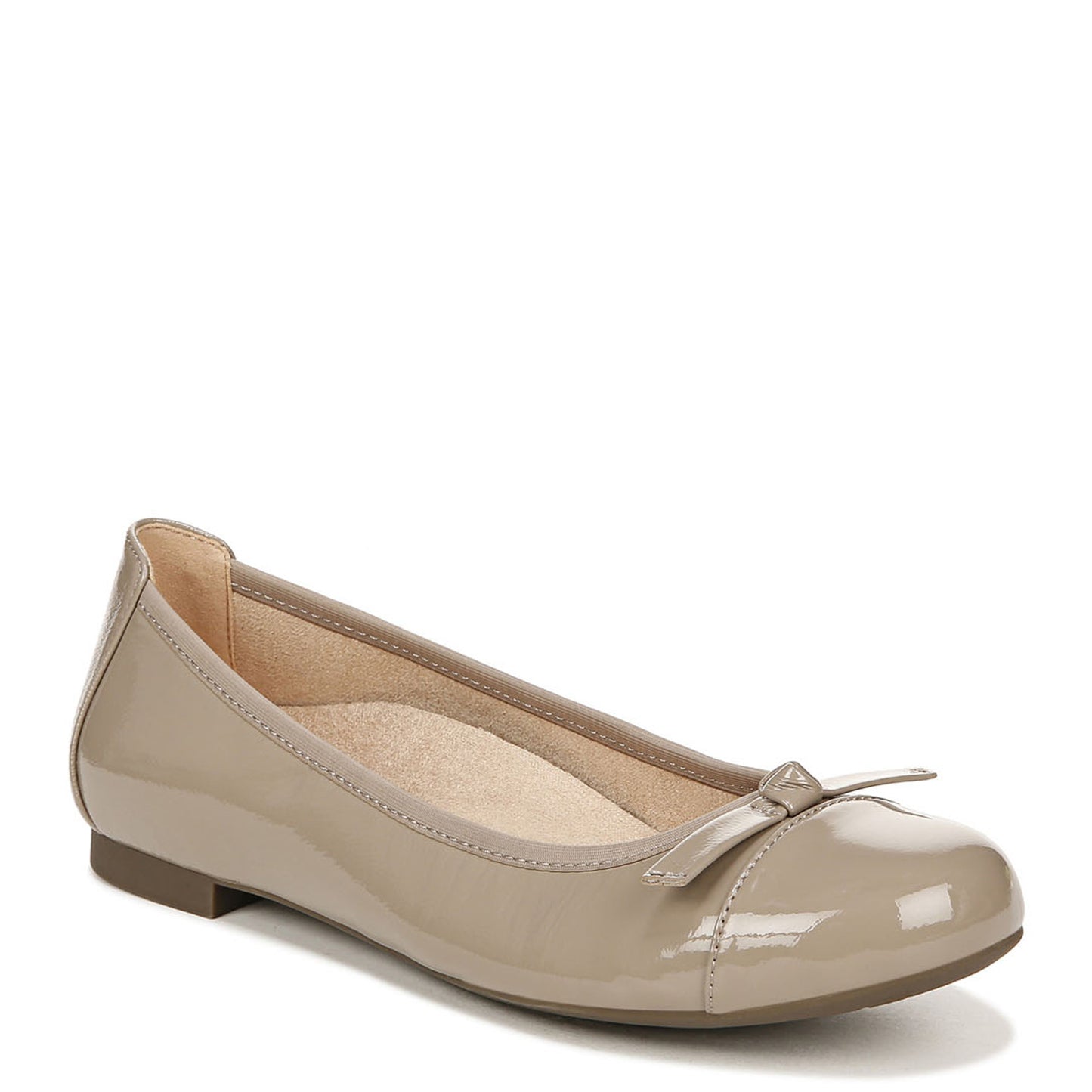 Peltz Shoes Women's Vionic Amorie Flat Beige Patent Leather I4703L4251