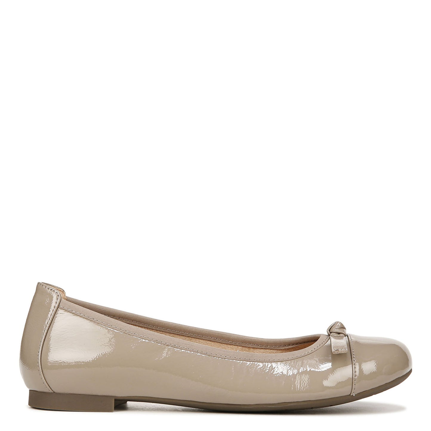 Peltz Shoes Women's Vionic Amorie Flat Beige Patent Leather I4703L4251