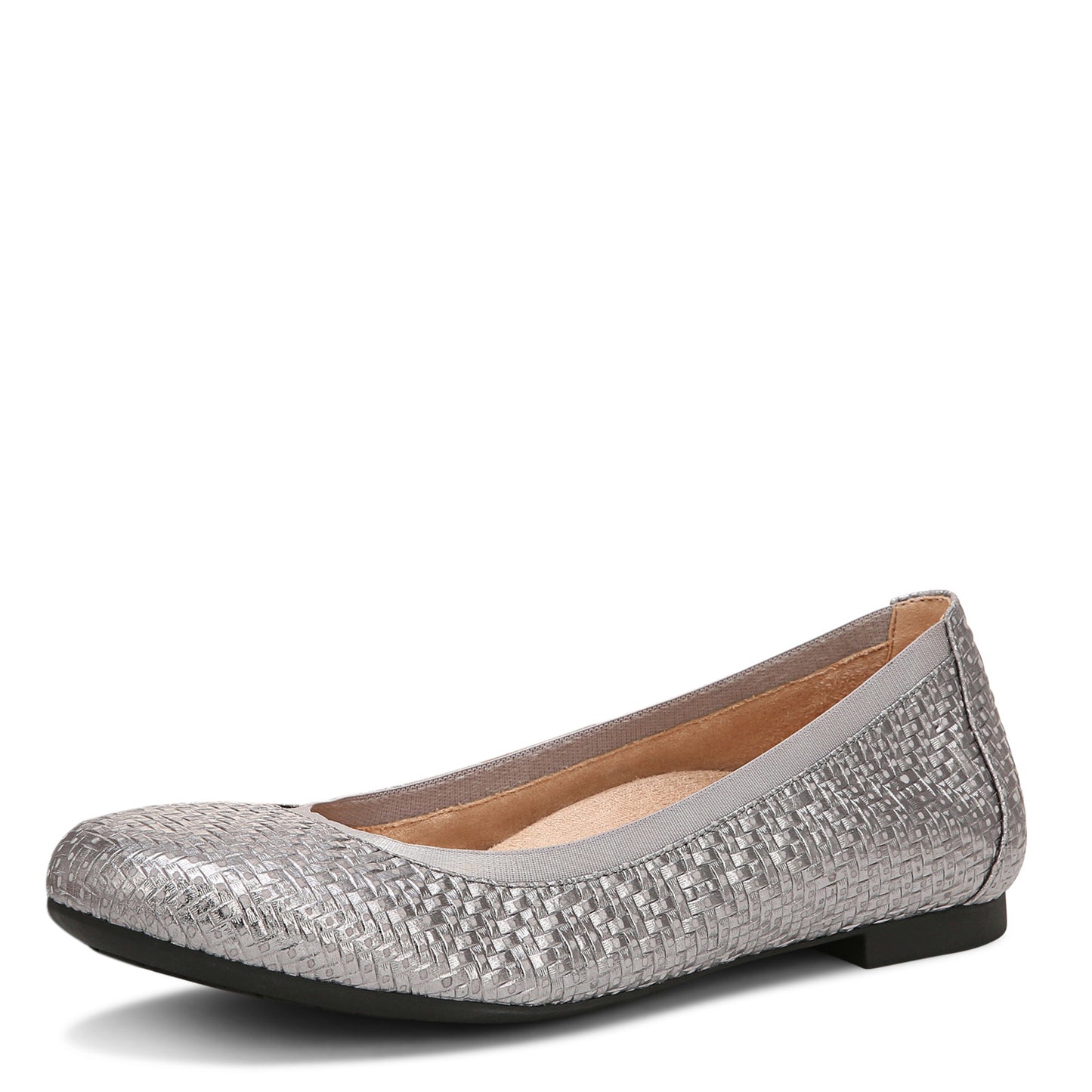 Peltz Shoes Women's Vionic Anita Flat SILVER I4704L2020