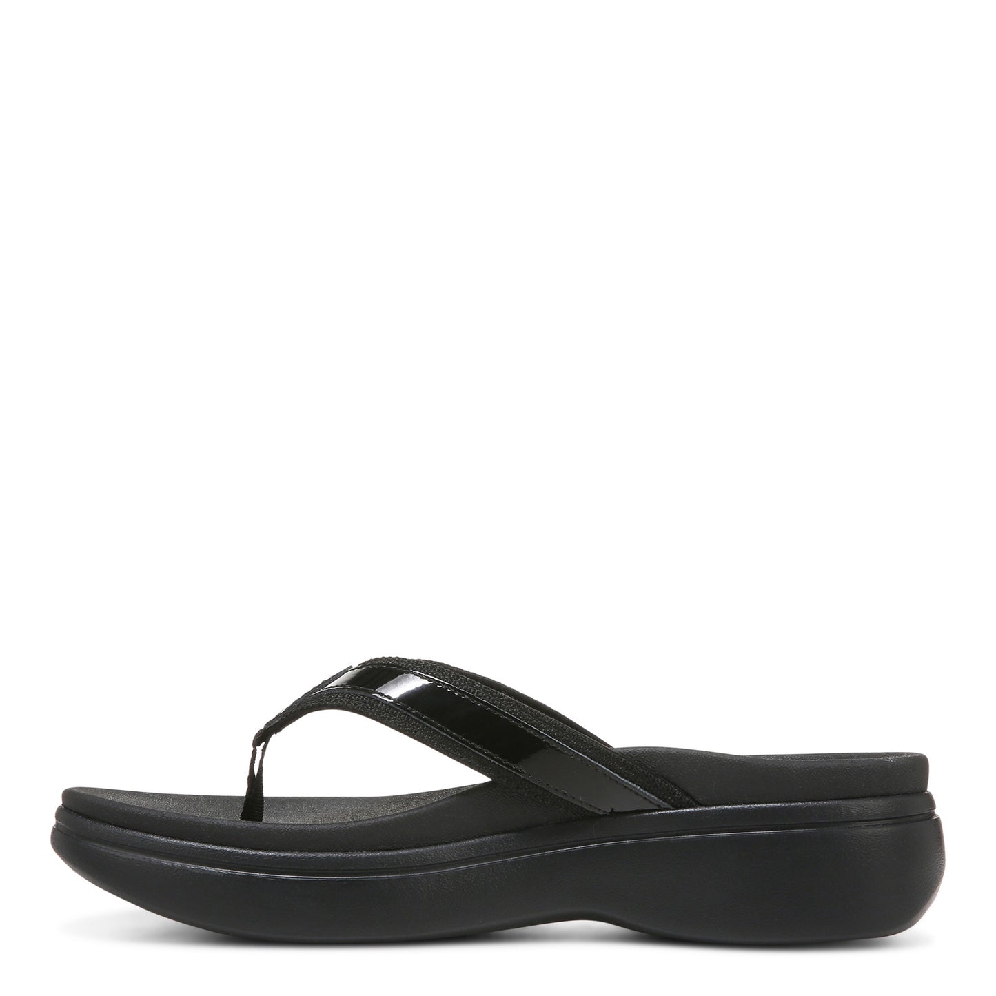 Peltz Shoes Women's Vionic High Tide Sandal SOLID BLACK I4712L1001