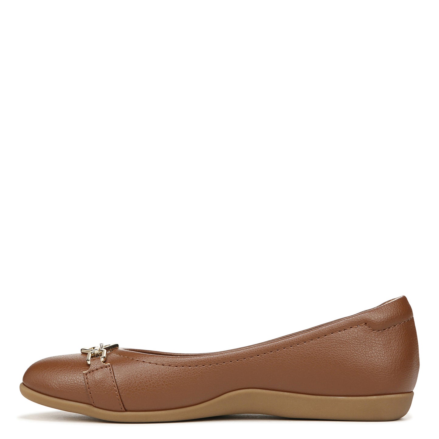 Peltz Shoes Women's Naturalizer Vivienne Ornament Flat Banana Bread I4765S3200