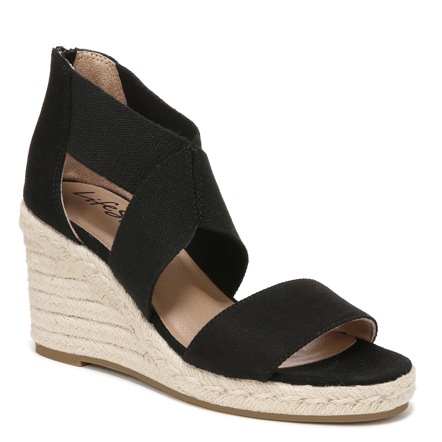 Peltz Shoes Women's LifeStride Thrive Sandal BLACK I5839F1001