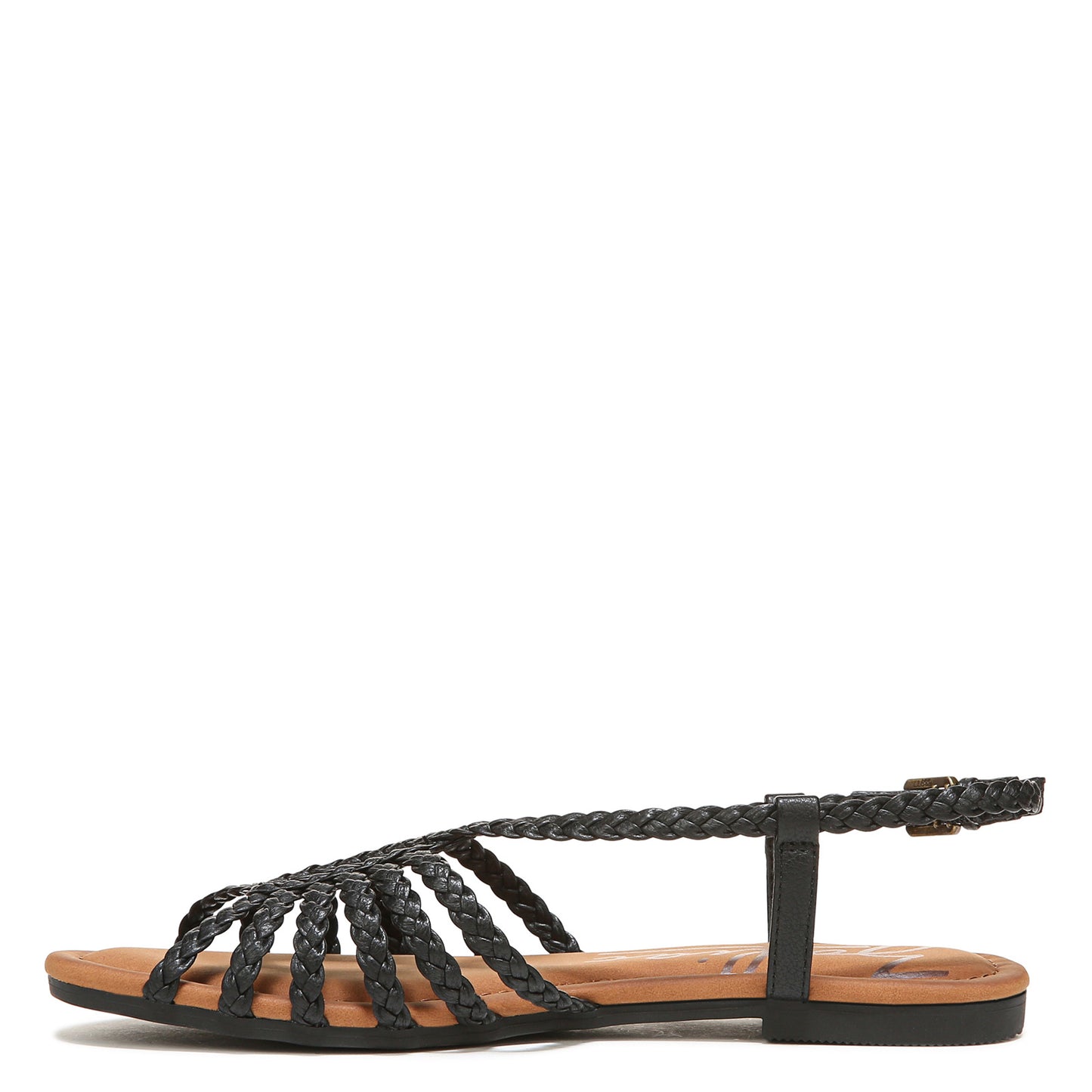 Peltz Shoes Women's Zodiac Misha Braid Sandal BLACK I5852S1001