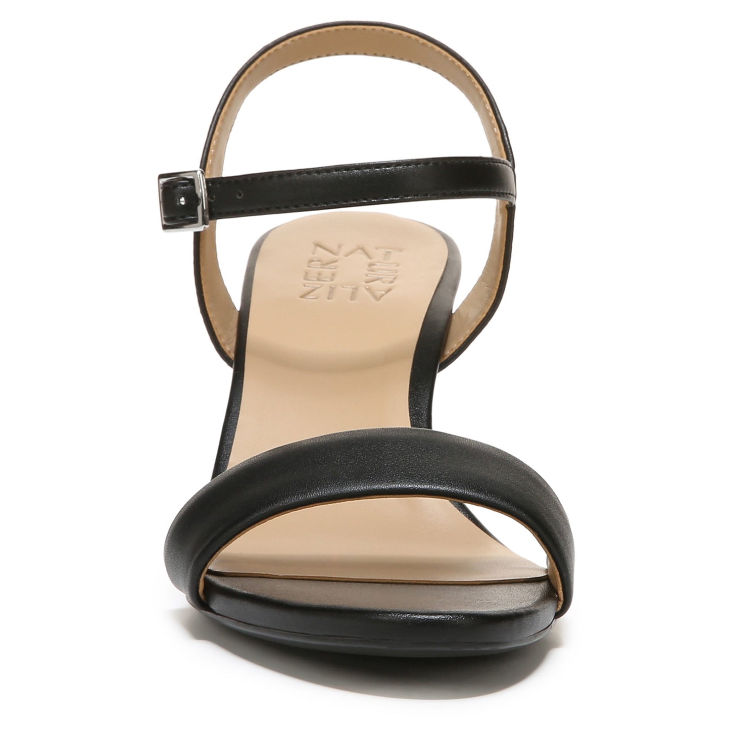 Peltz Shoes Women's Naturalizer Bristol Wedge Sandal BLACK I5894S1001