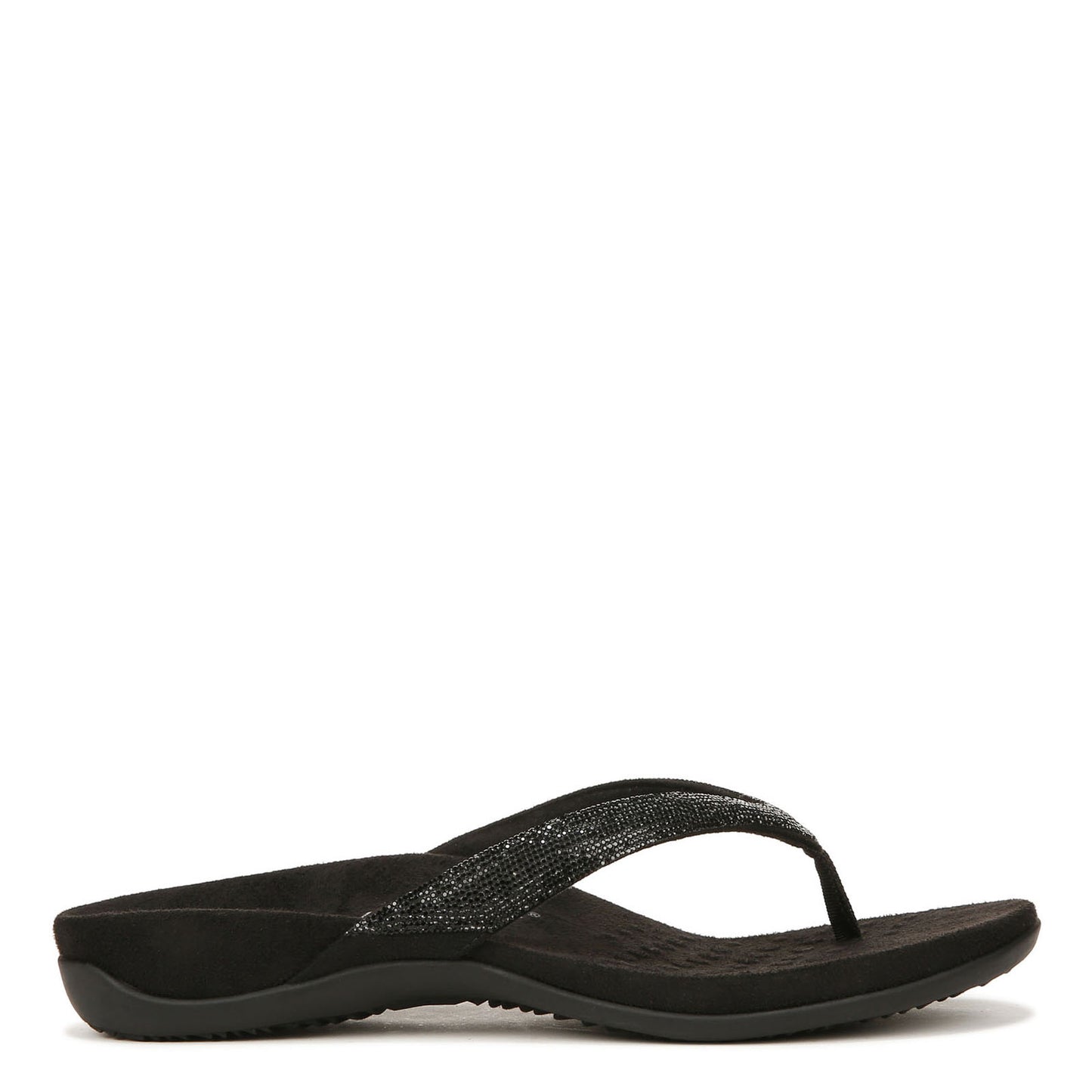 Peltz Shoes Women's Vionic Dillon Shine Sandal BLACK I8006F1001