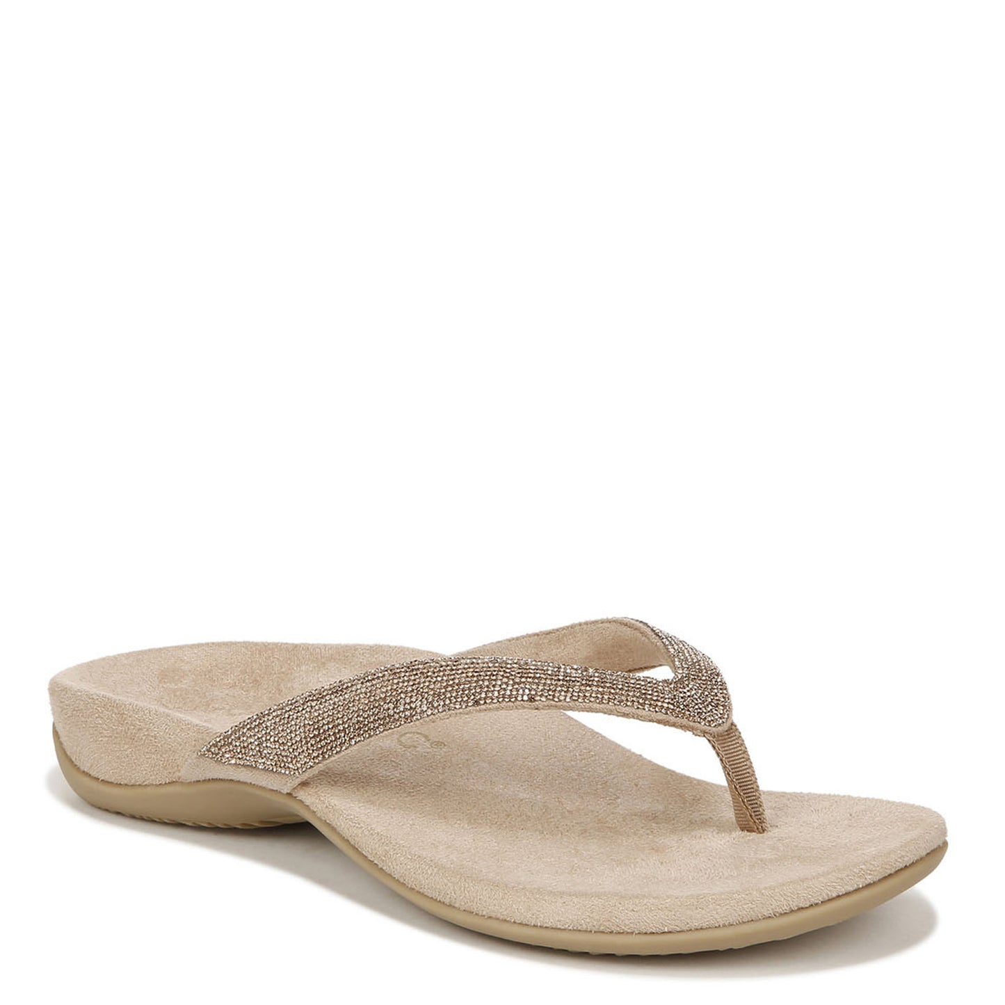 Peltz Shoes Women's Vionic Dillon Shine Sandal Champagne I8006F1250