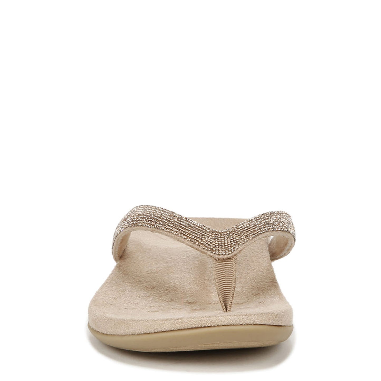 Peltz Shoes Women's Vionic Dillon Shine Sandal Champagne I8006F1250