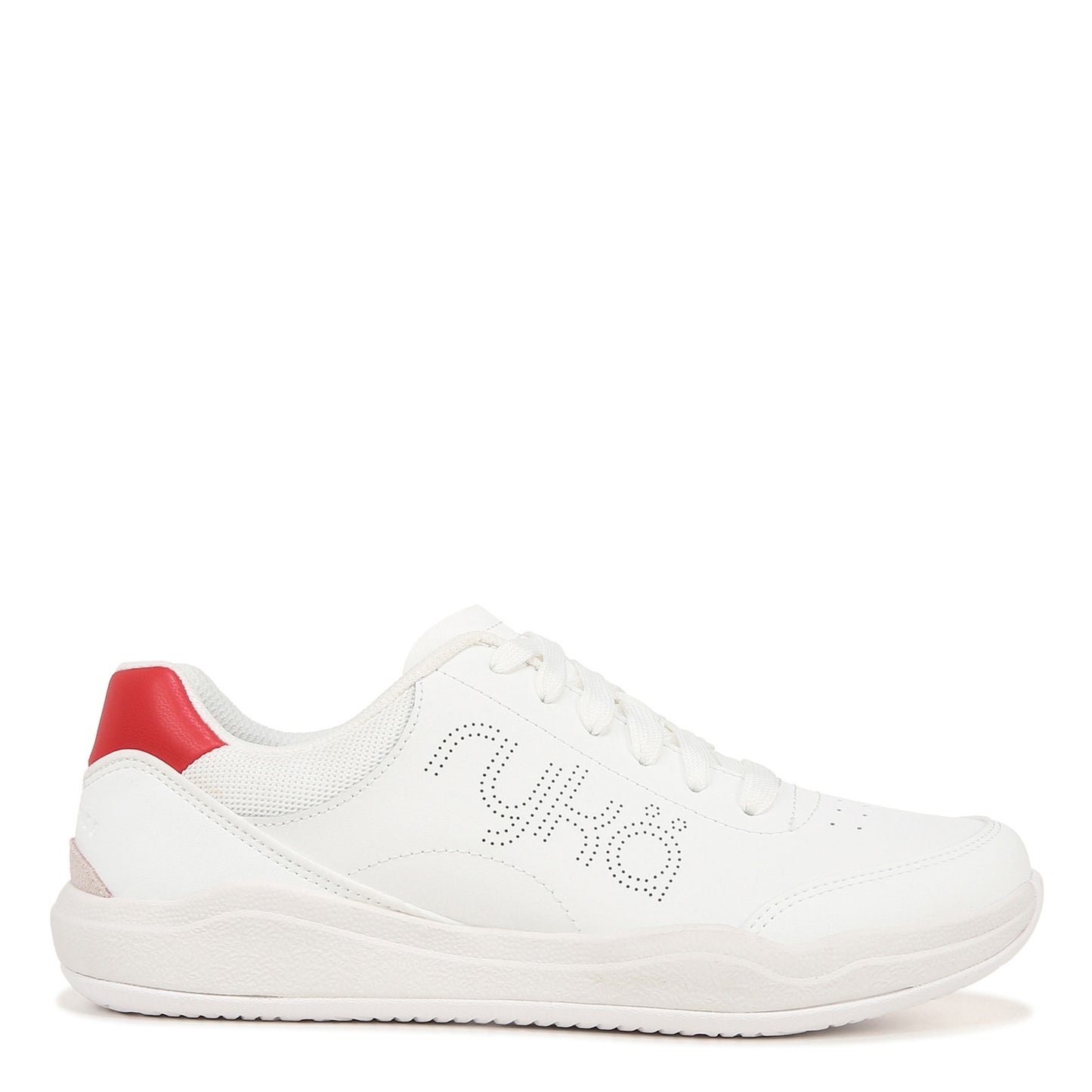 Peltz Shoes Women's Ryka Courtside Pickleball Shoe White Red I8355F1102