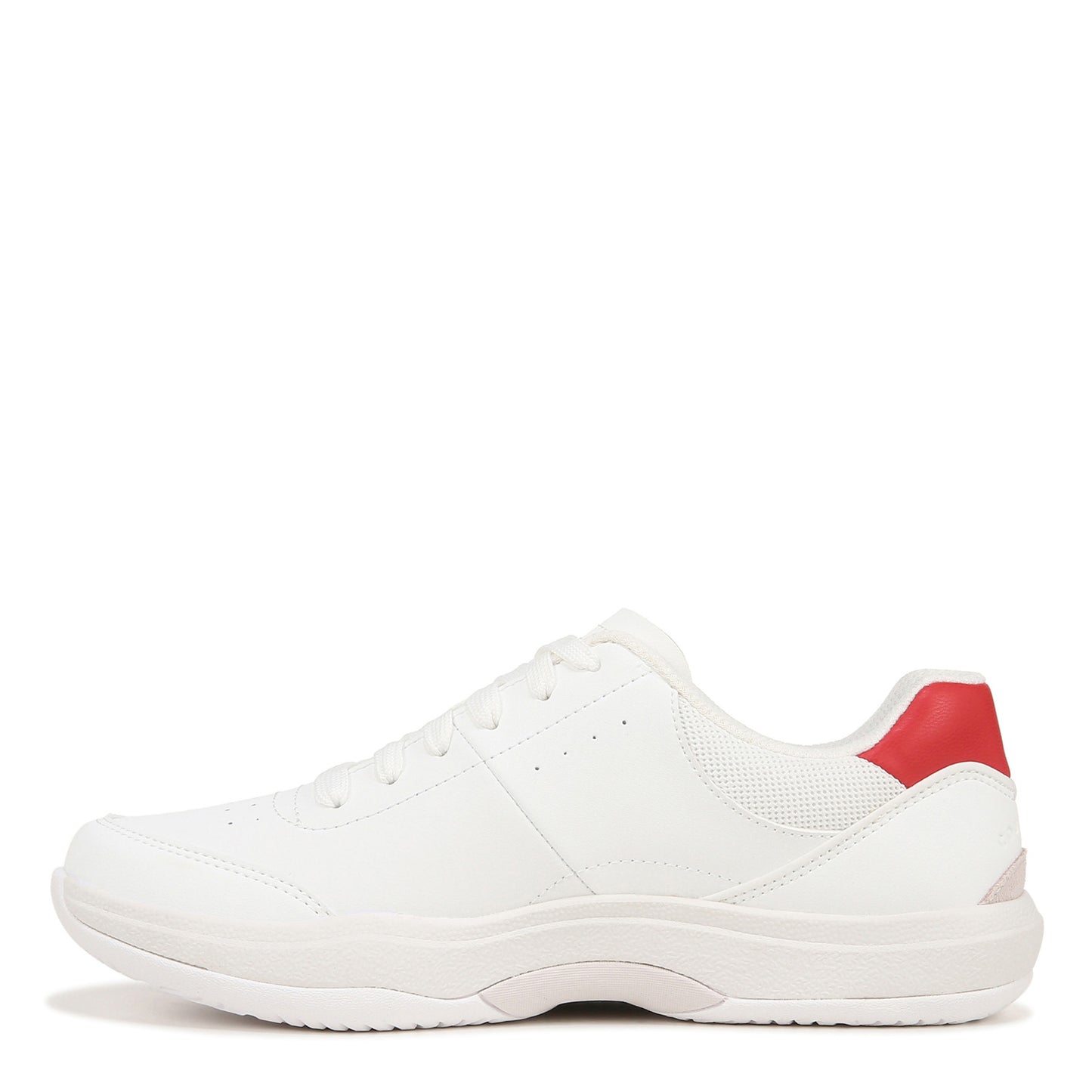 Peltz Shoes Women's Ryka Courtside Pickleball Shoe White Red I8355F1102