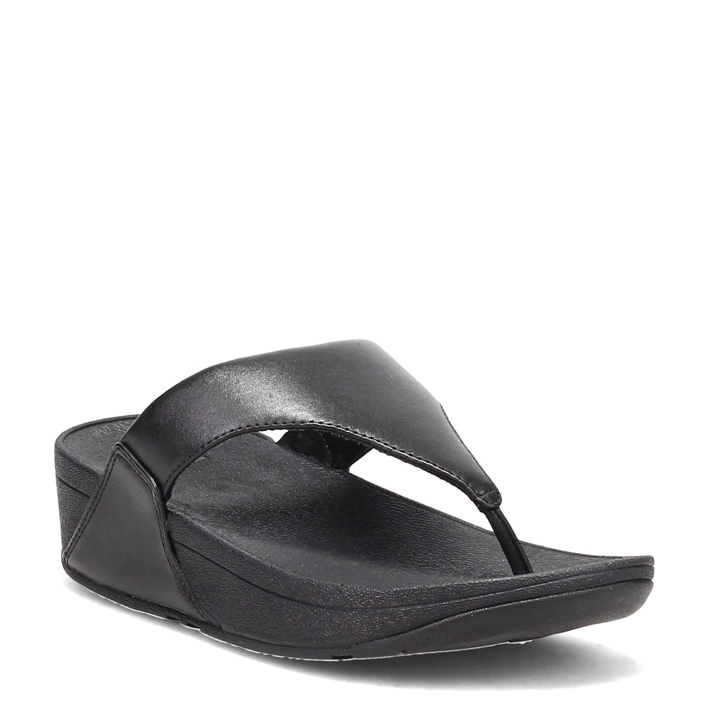 Peltz Shoes Women's FitFlop Lulu Thong Sandal Black I88-001