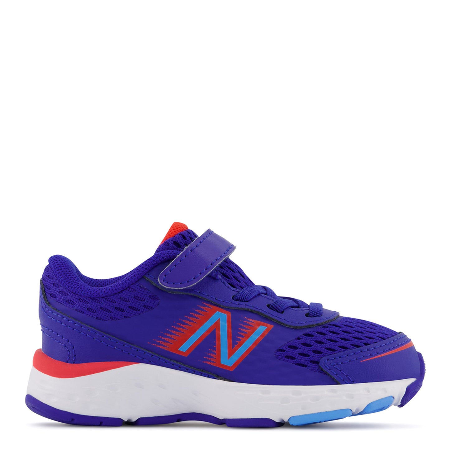 Peltz Shoes Boy's New Balance 680v6 Sneaker - Toddler BLUE RED IA680BR6