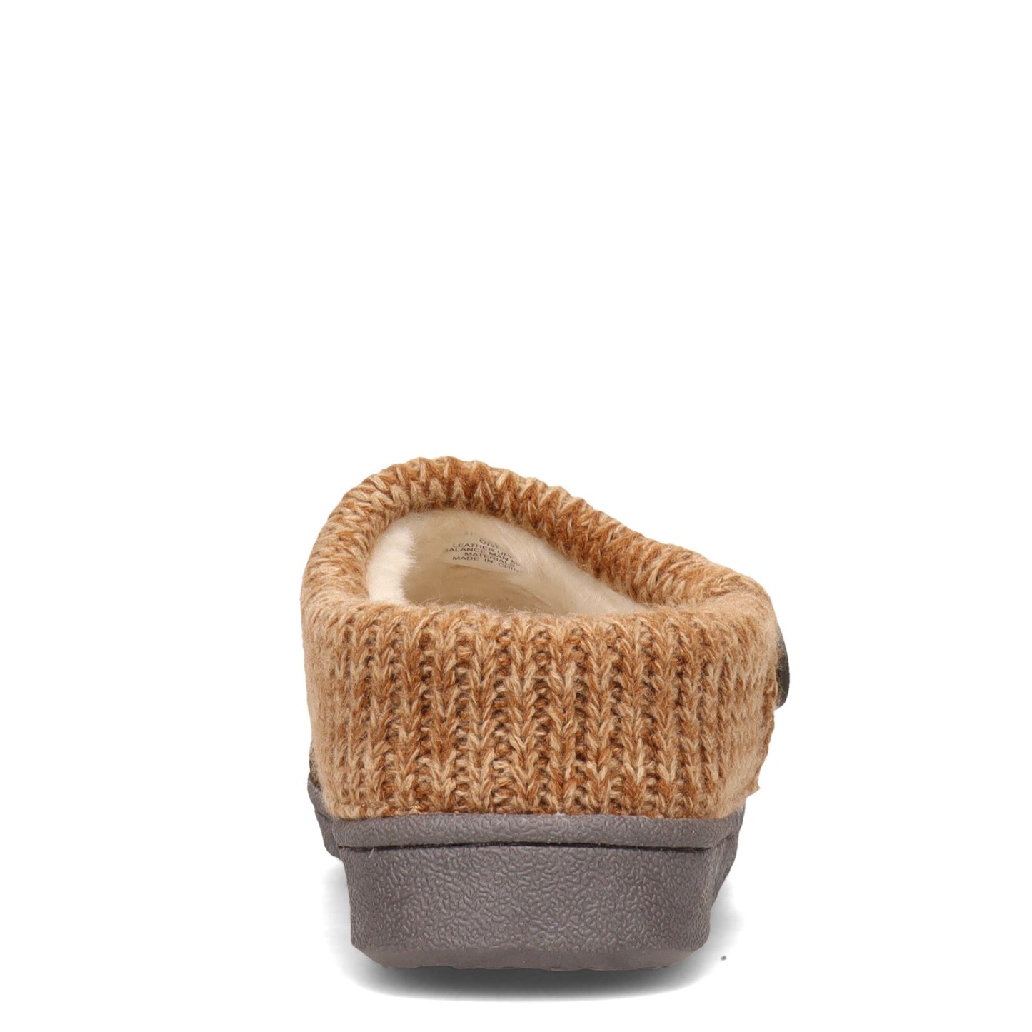 Peltz Shoes Women's Clarks Sweater Collar Slipper MOCHA ICL31459A-MOCHA