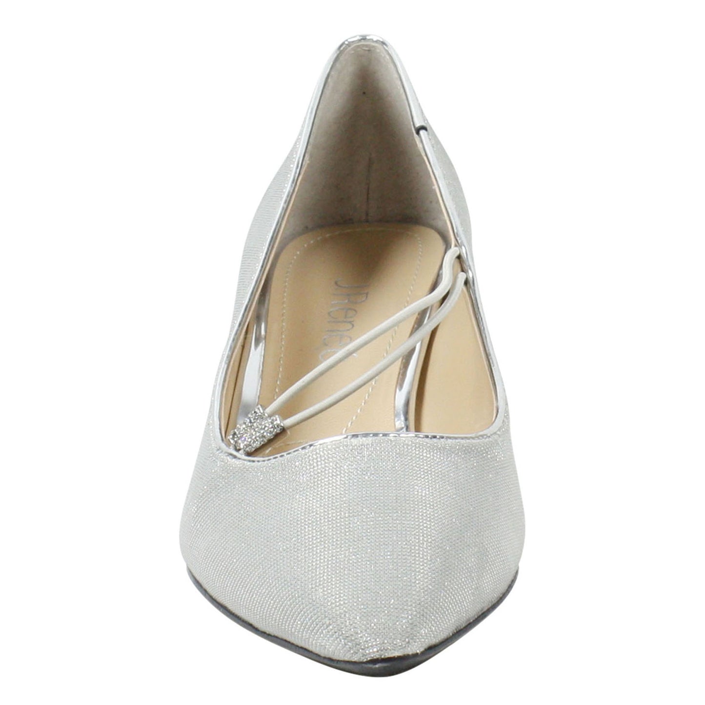 Peltz Shoes Women's J Renee Idenah Pump Silver IDENAH-GFSIL
