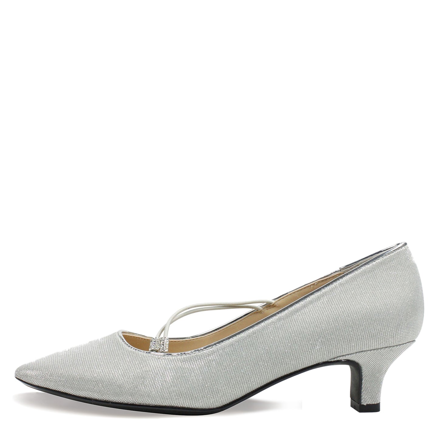 Peltz Shoes Women's J Renee Idenah Pump Silver IDENAH-GFSIL