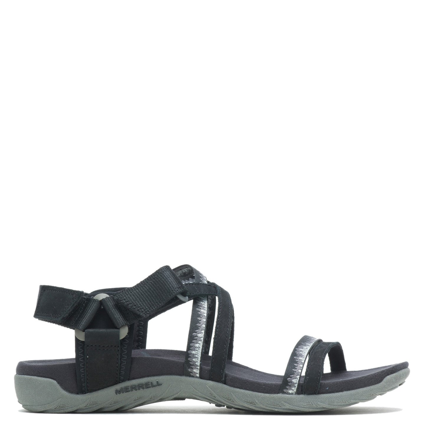 Peltz Shoes Women's Merrell Terran Cush 3 Lattice Sandal BLACK J002712