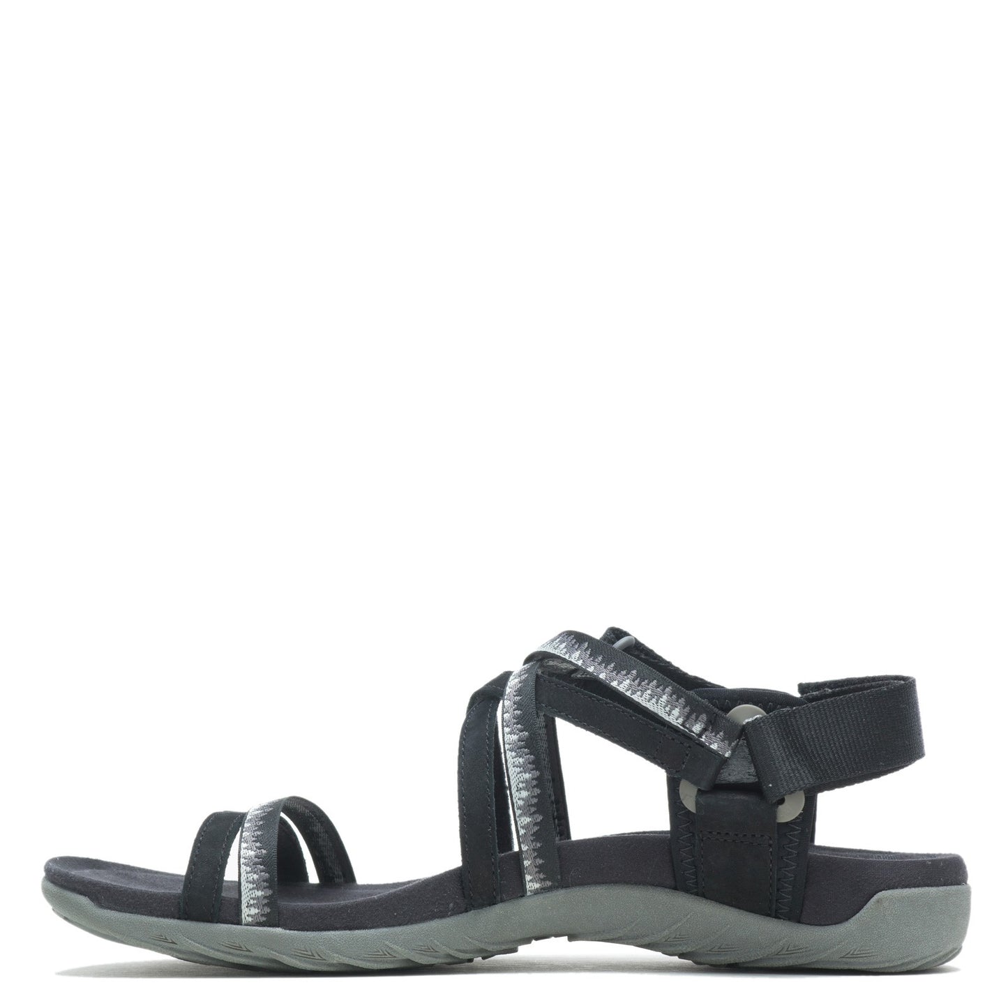Peltz Shoes Women's Merrell Terran Cush 3 Lattice Sandal BLACK J002712
