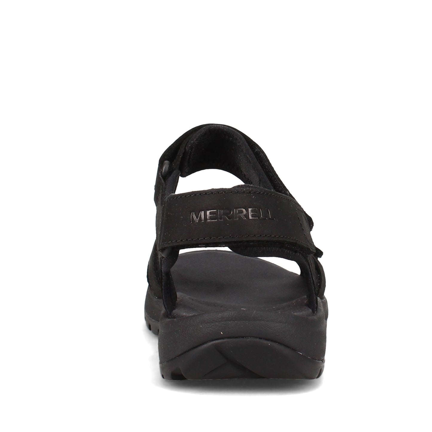 Peltz Shoes Men's Merrell Sandspur Lee Backstrap Sandal SOLID BLACK J002715