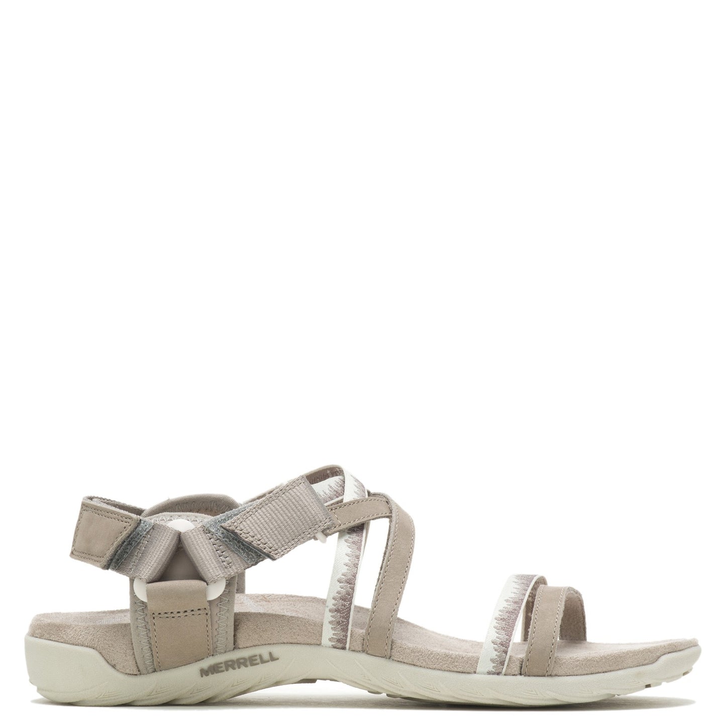Peltz Shoes Women's Merrell Terran Cush 3 Lattice Sandal MOONBEAM J002716