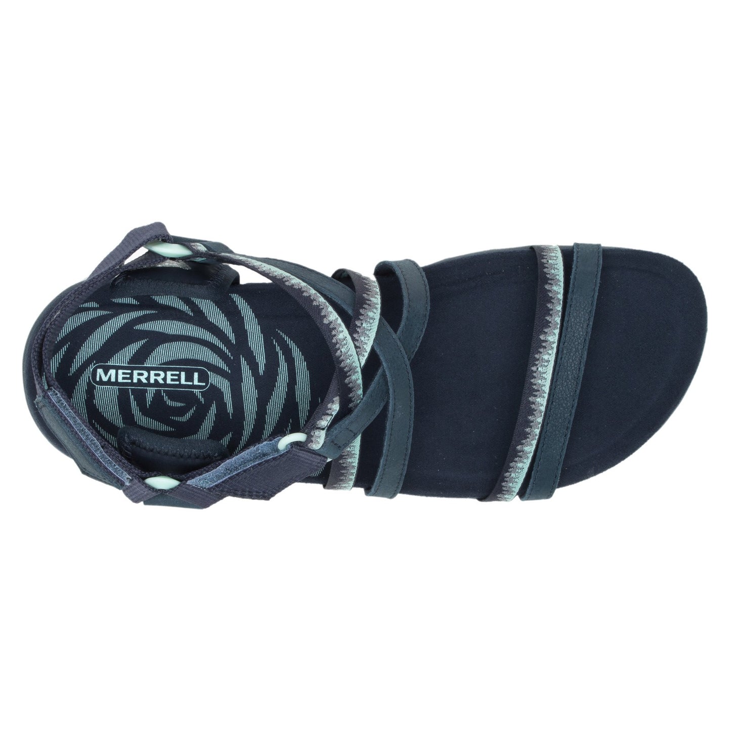 Peltz Shoes Women's Merrell Terran Cush 3 Lattice Sandal NAVY J002718