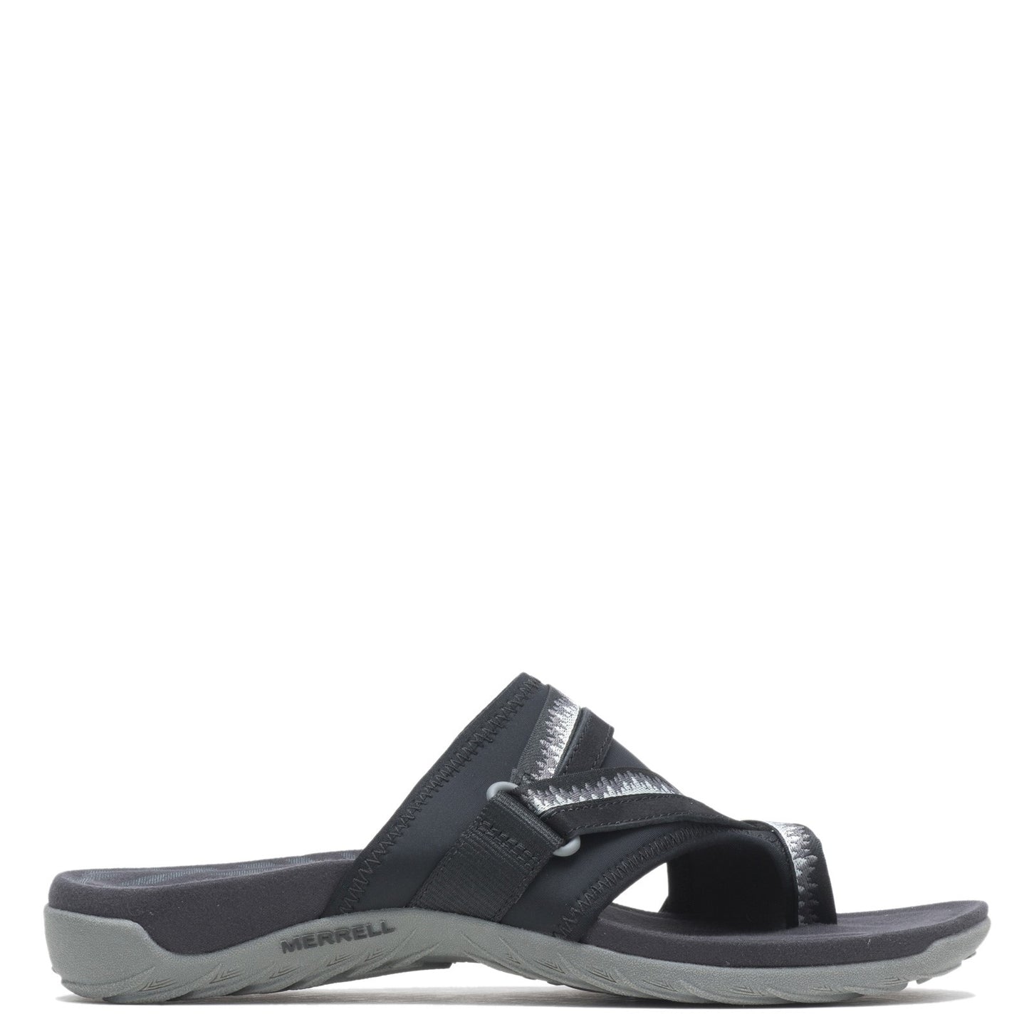 Peltz Shoes Women's Merrell Terran Cush 3 Post Sandal - Wide Width BLACK J002728W